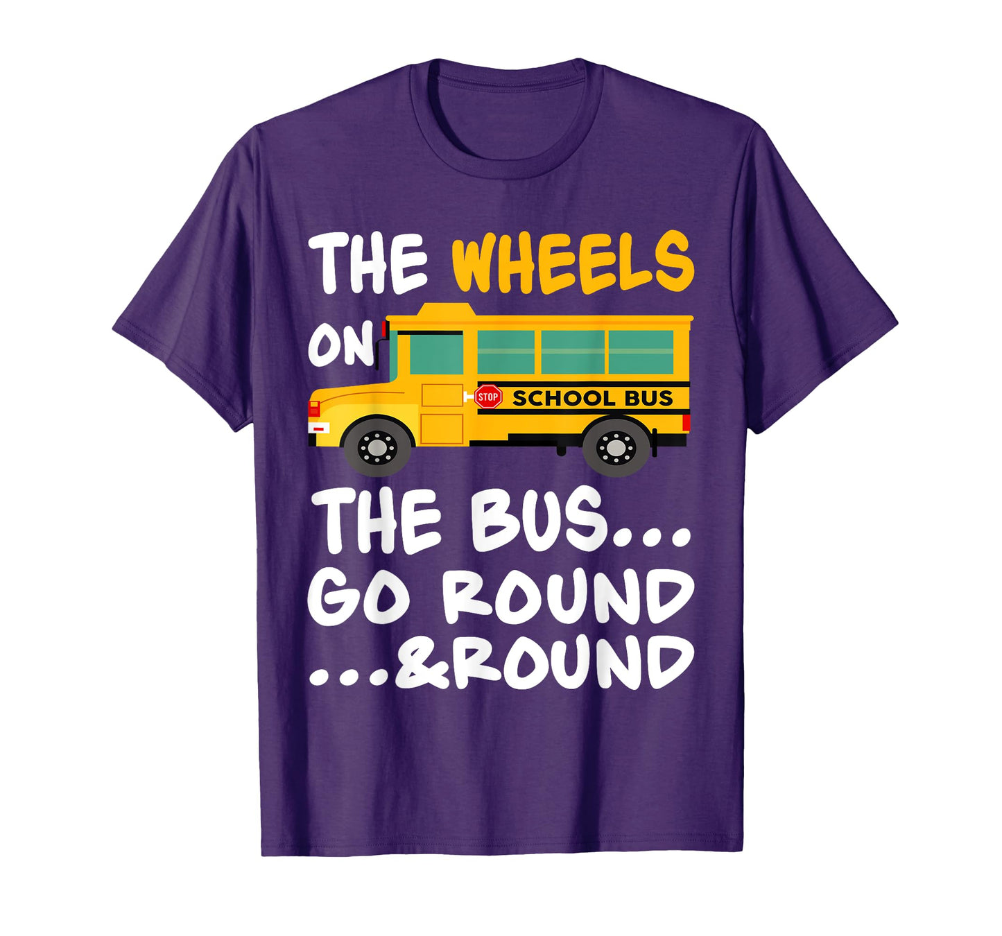 The Wheels On The Bus Toddler Kids Back To School T-Shirt