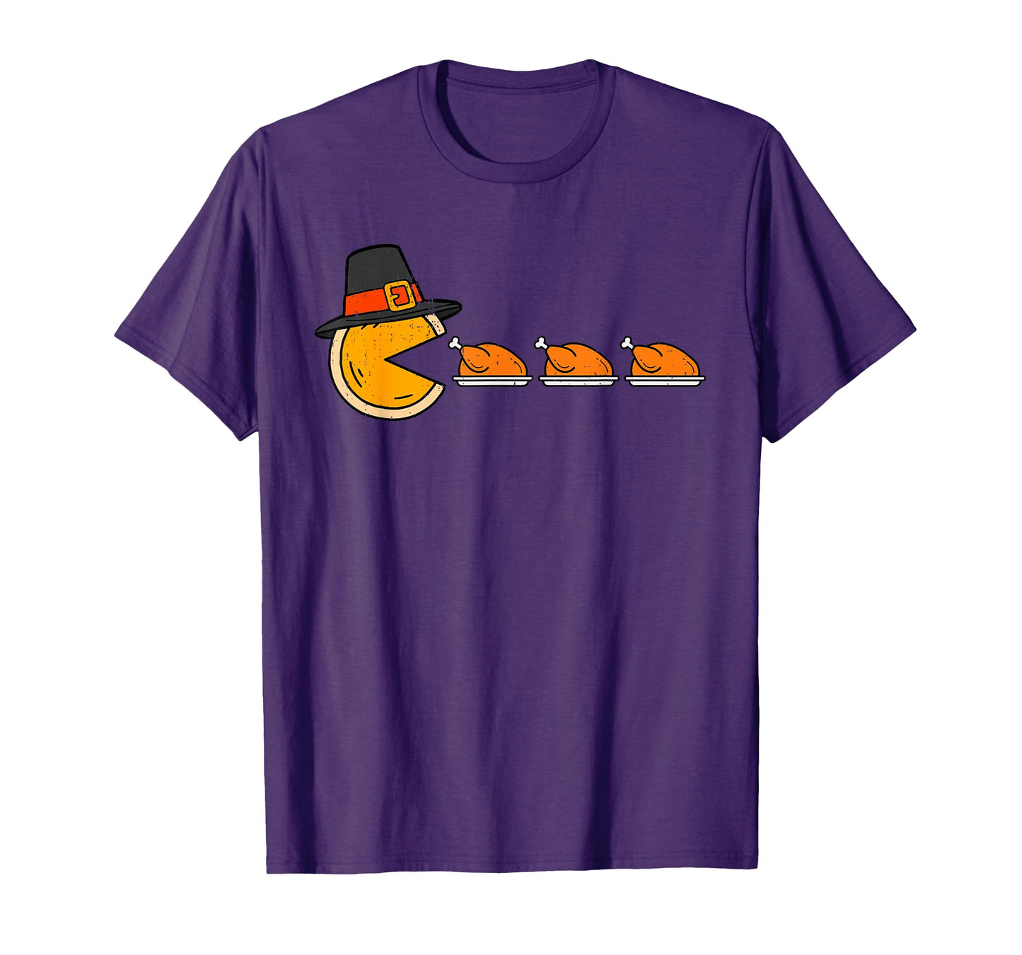Funny Video Game Eating Turkey Thanksgiving Gamer Boys Kids T-Shirt