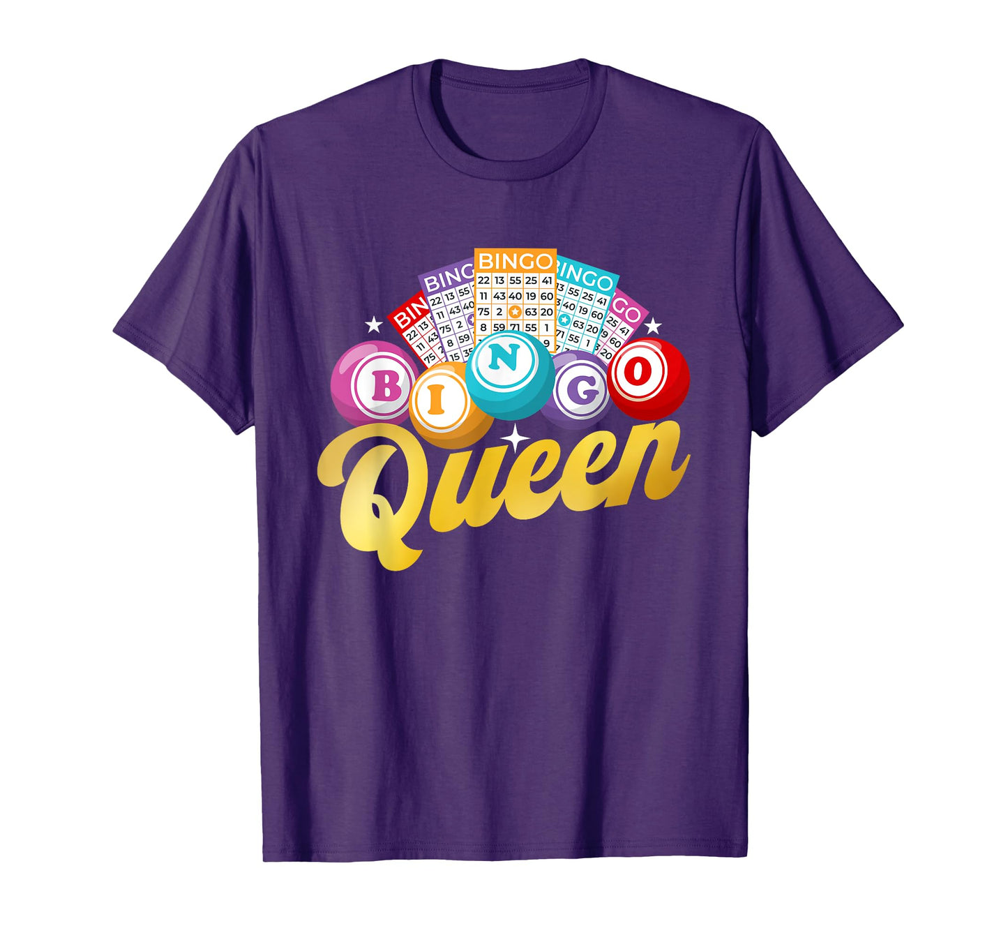 Bingo Queen - Bingo Lover Gambler Gambling T-Shirt