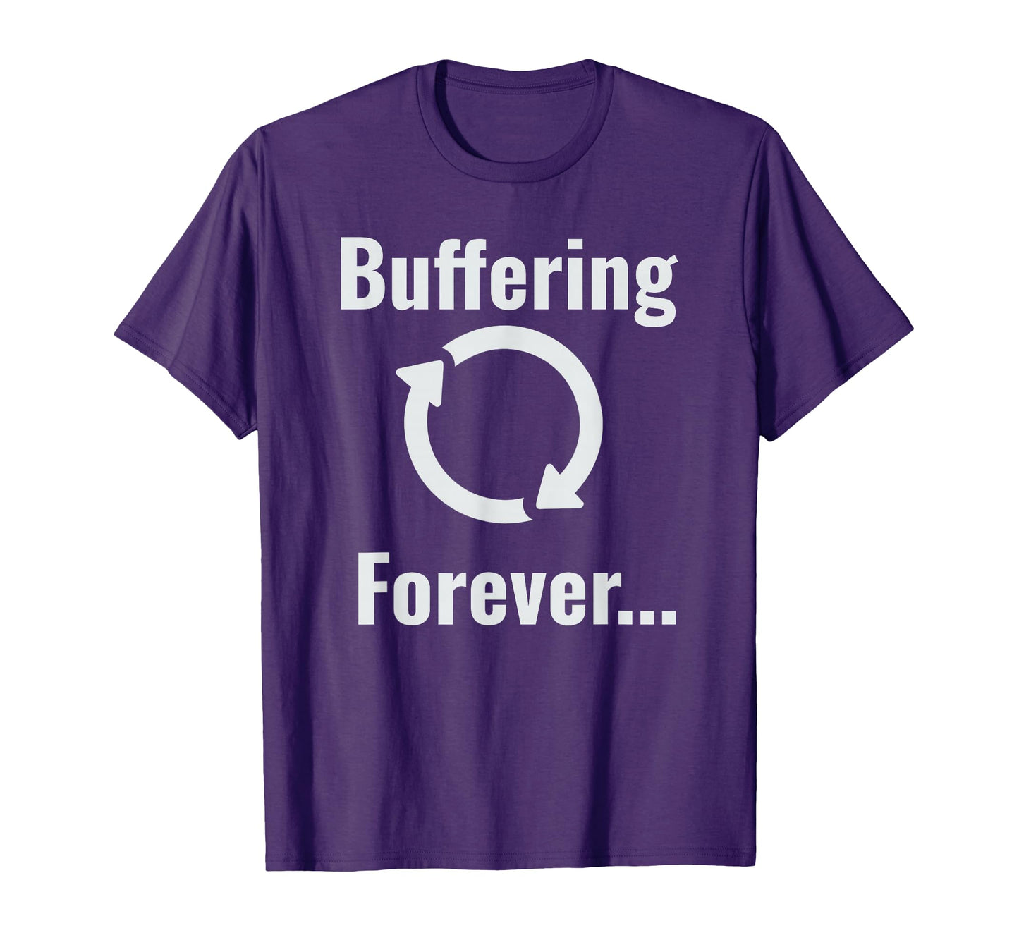 Buffering Forever Symbol T-Shirt