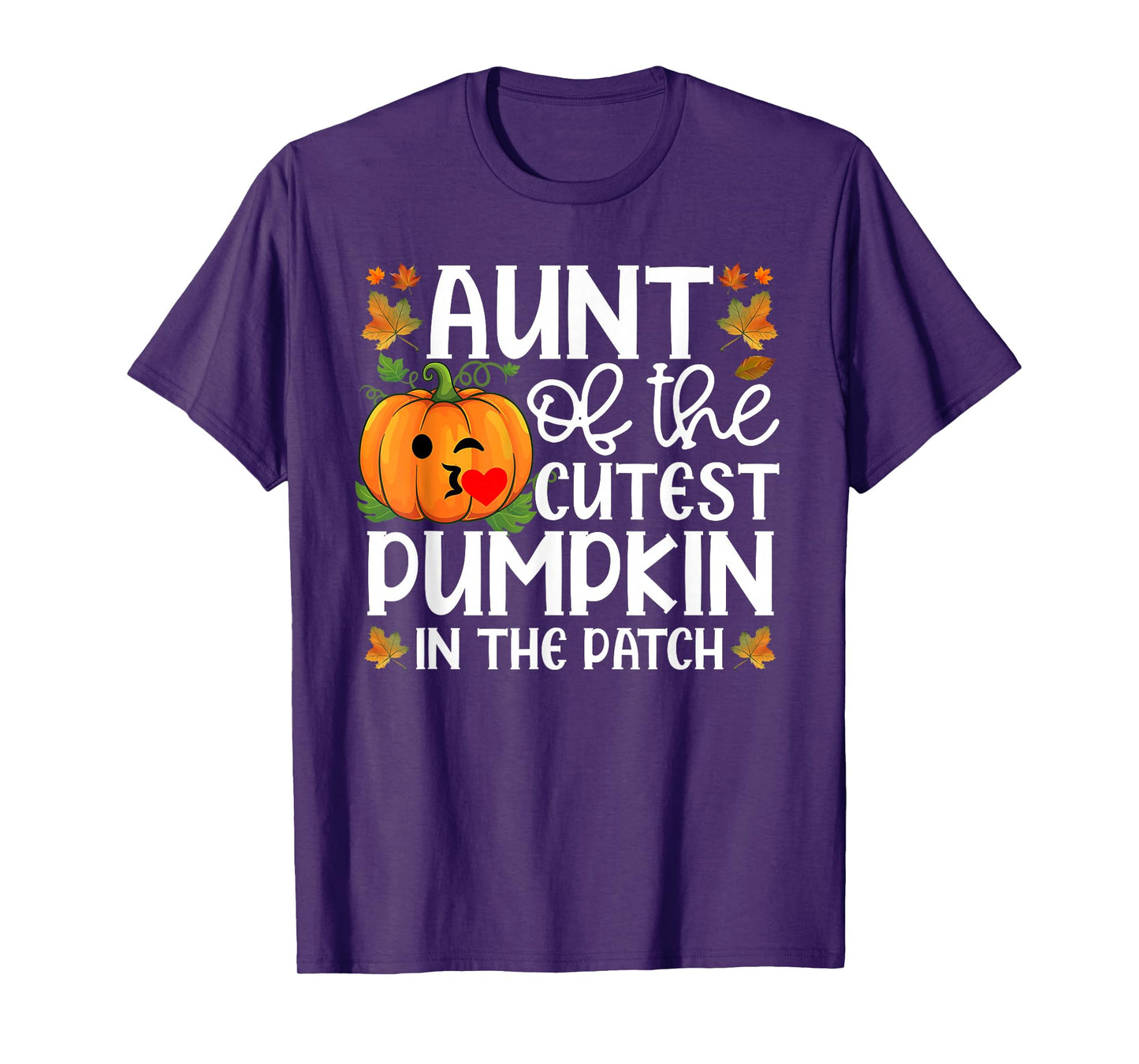 Aunt of The Cutest Pumpkin in The Patch Halloween T-Shirt
