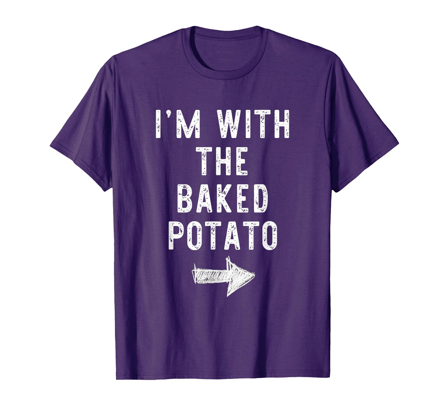 I’m With The Baked Potato Funny Halloween Couple Costume T-Shirt