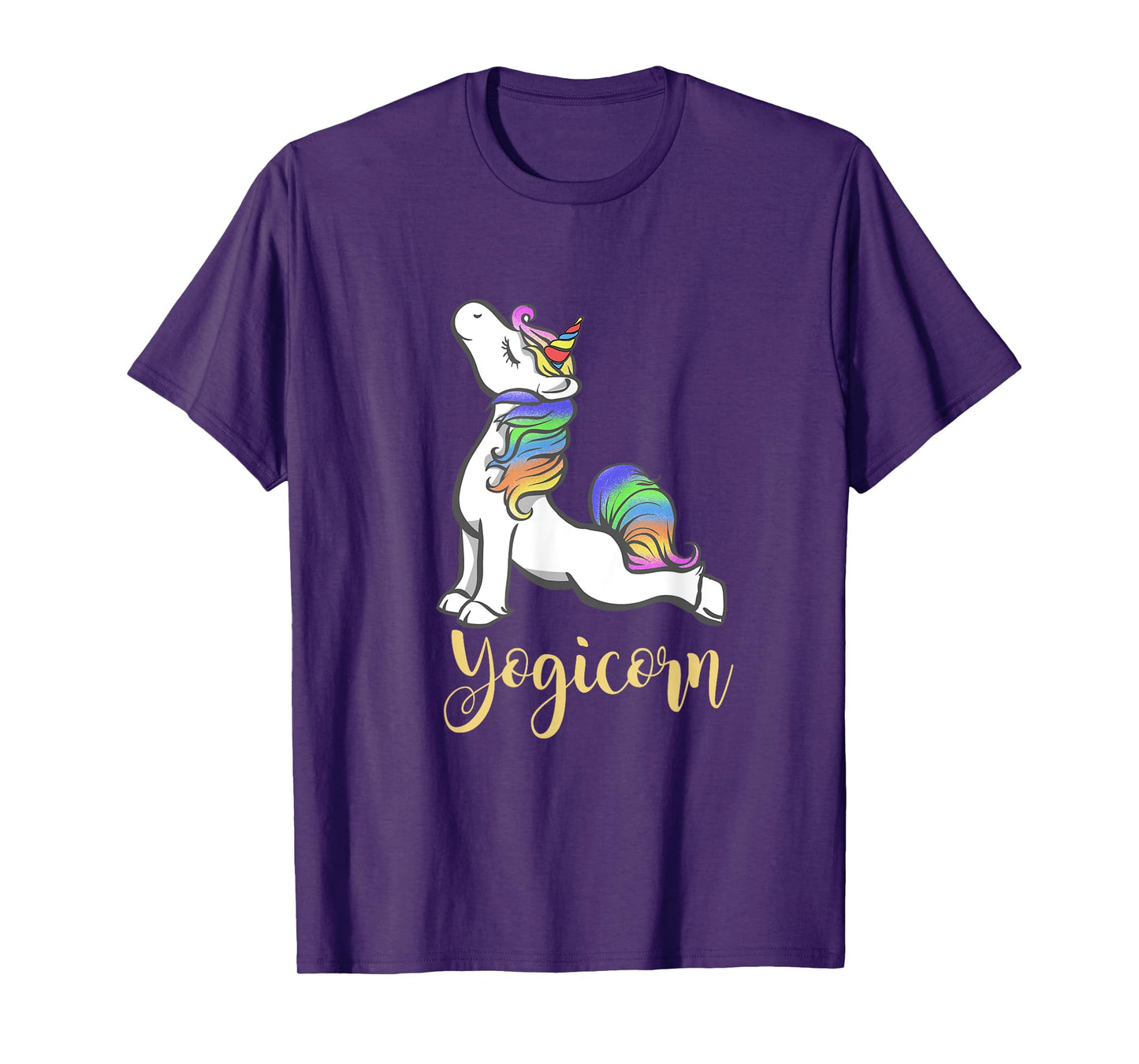 Women Yogicorn Unicorn Yoga T-Shirt T-Shirt