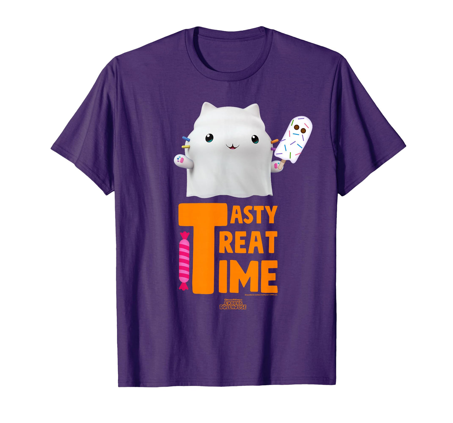 DreamWorks Gabby’s Dollhouse Cakey Tasty Treat Time Ghost T-Shirt