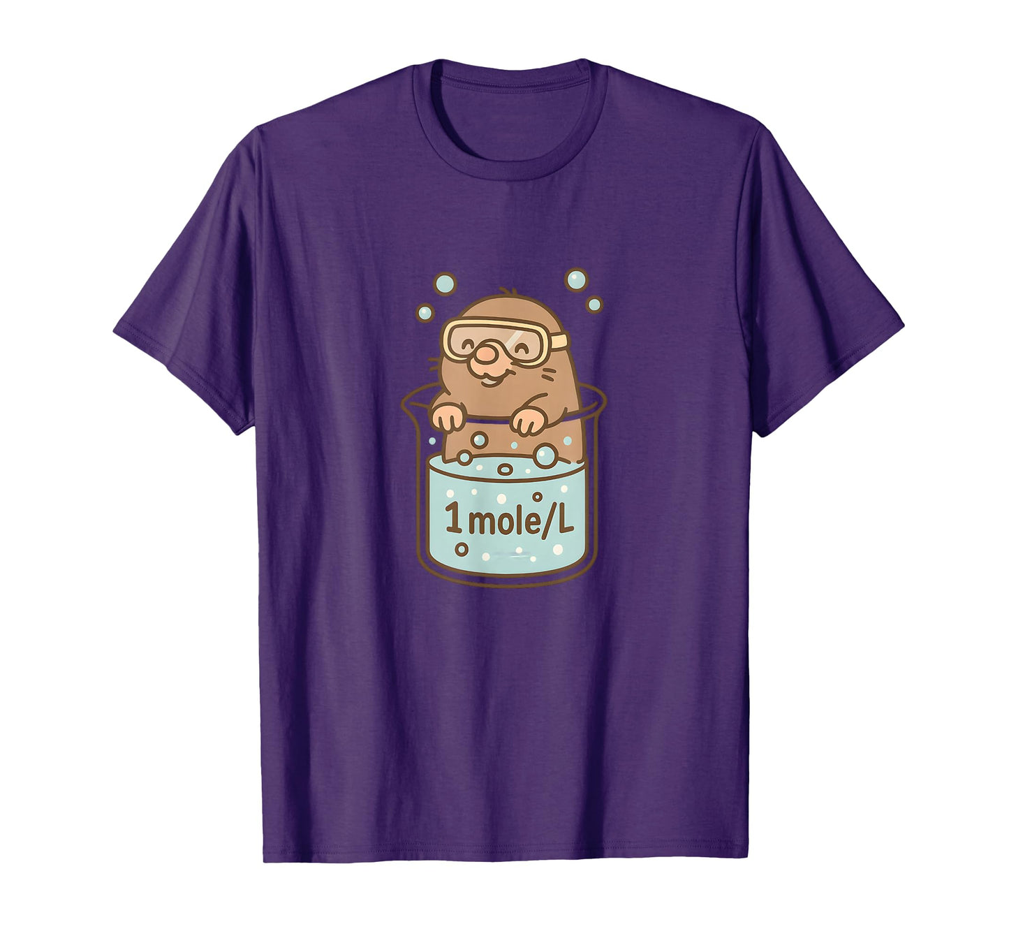 1 Mole Per Liter Funny Chemistry Humour T-Shirt