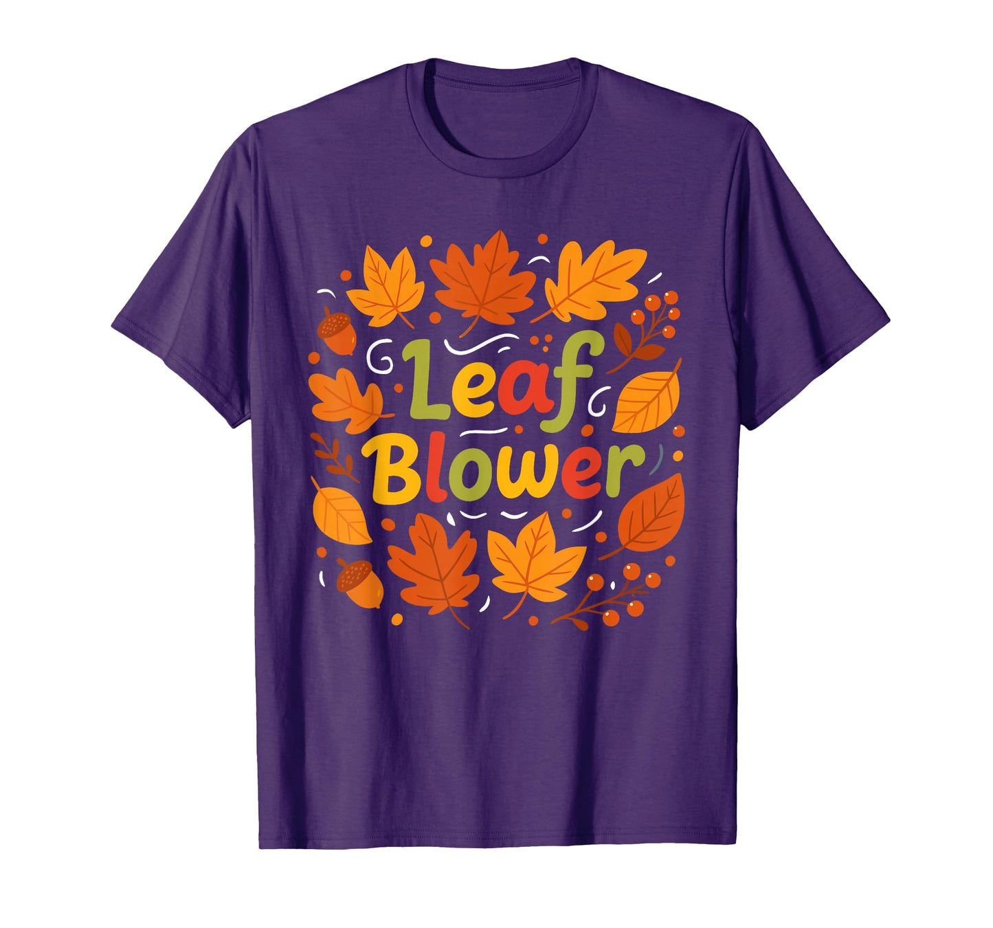 Funny Leaf Blower Couple Matching Fall Halloween T-Shirt