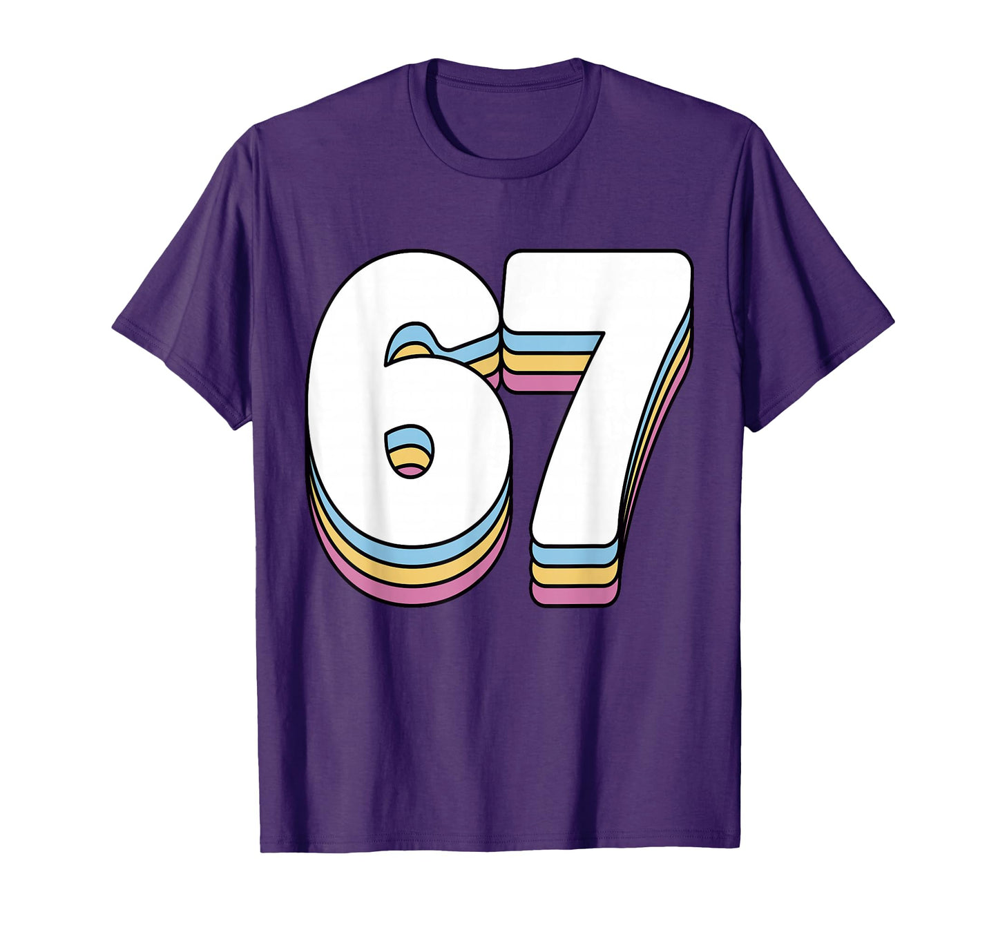 Funny 6 7 Meme Six Seven Gen Alpha Slang 67 T-Shirt