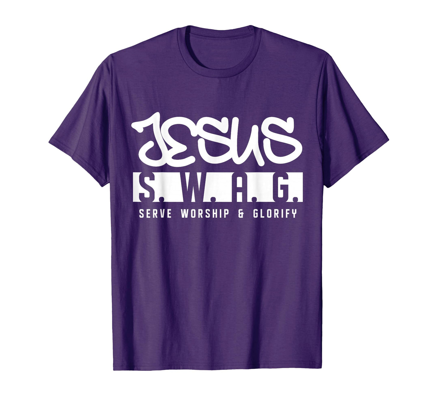 Jesus Swag Serve Worship and Glorify Faith Religious T-Shirt