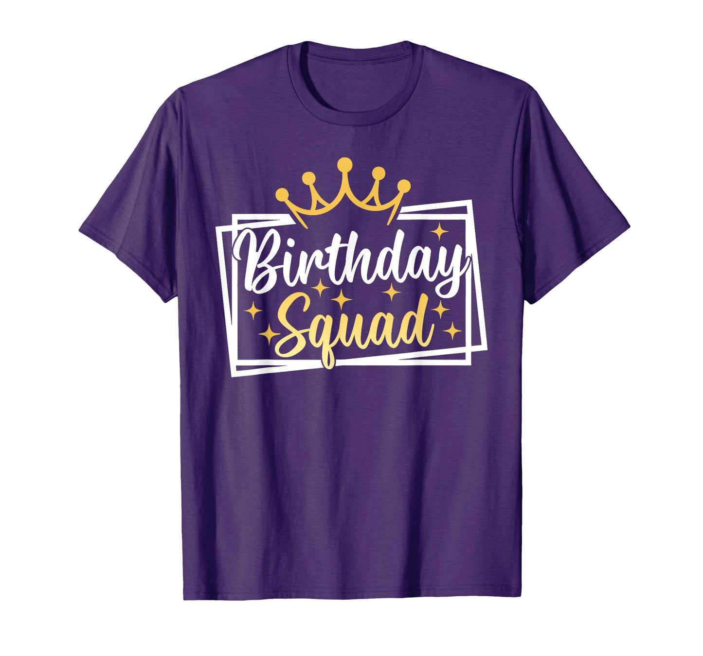 Birthday Squad Party Matching Family Group Funny Birth Team T-Shirt
