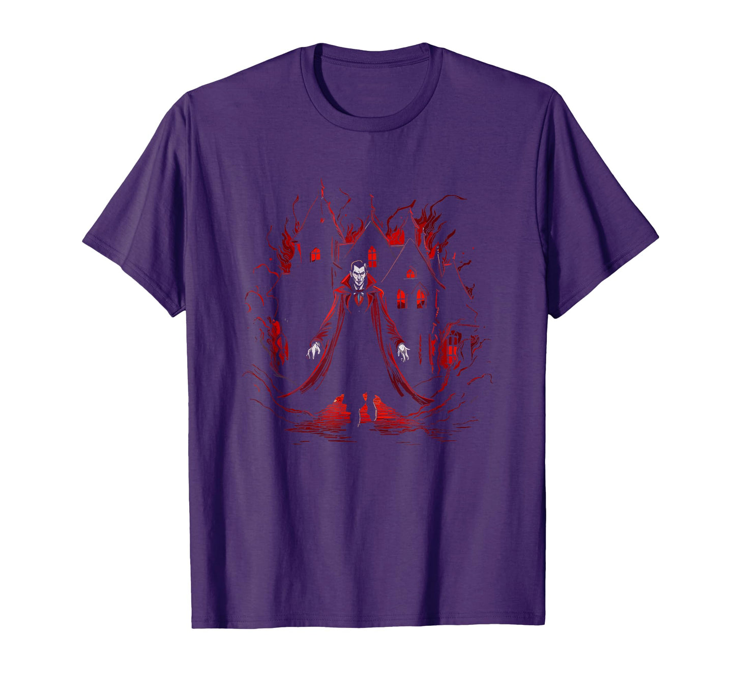 Vampire House Dracula - Vintage Vampire Halloween Costume T-Shirt