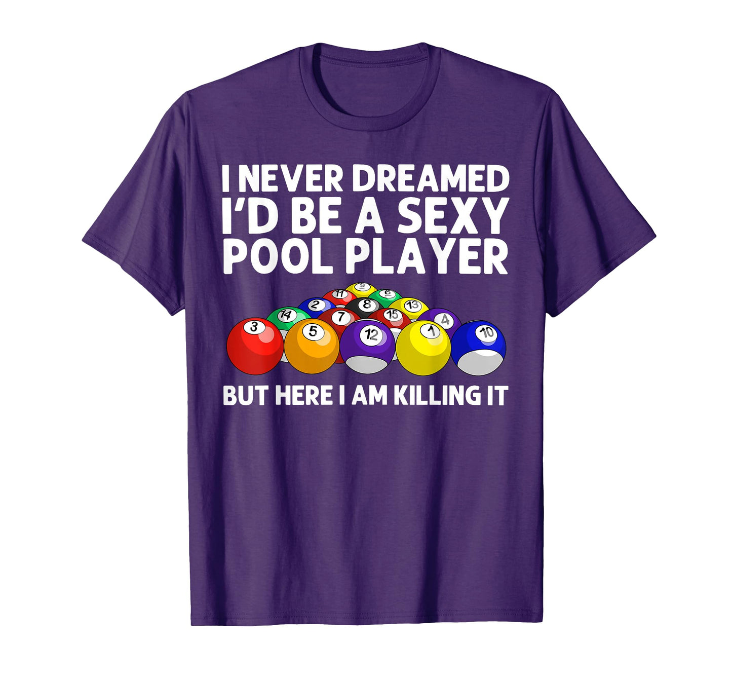 Best Pool Design For Men Women Billiards Lover Pool Player T-Shirt