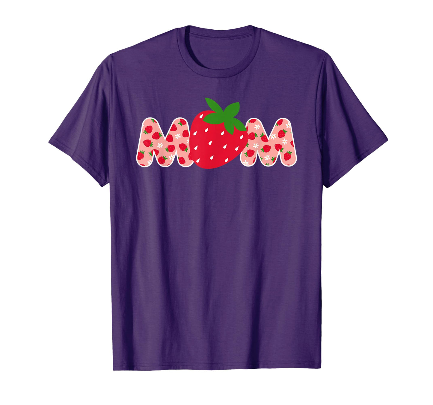 Mom Strawberry First Birthday Family Funny Strawberry T-Shirt