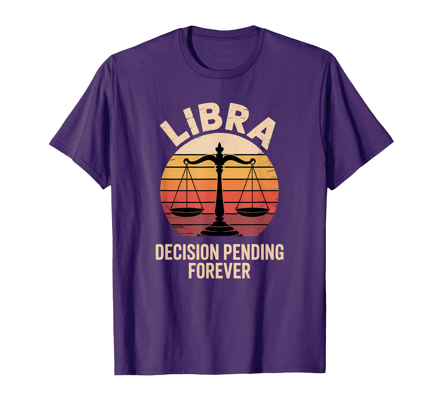 Vintage Libra Horoscope Clothing - Decision Pending Forever T-Shirt