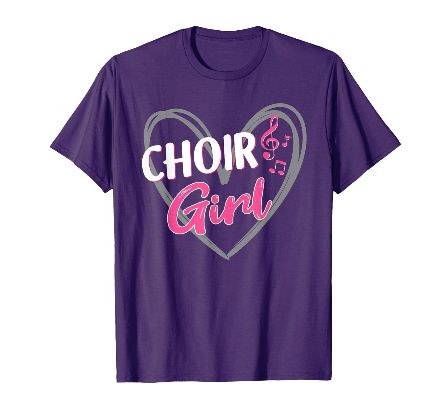 Choir Girl Heart Choir Singing Chorale Church Music T-Shirt