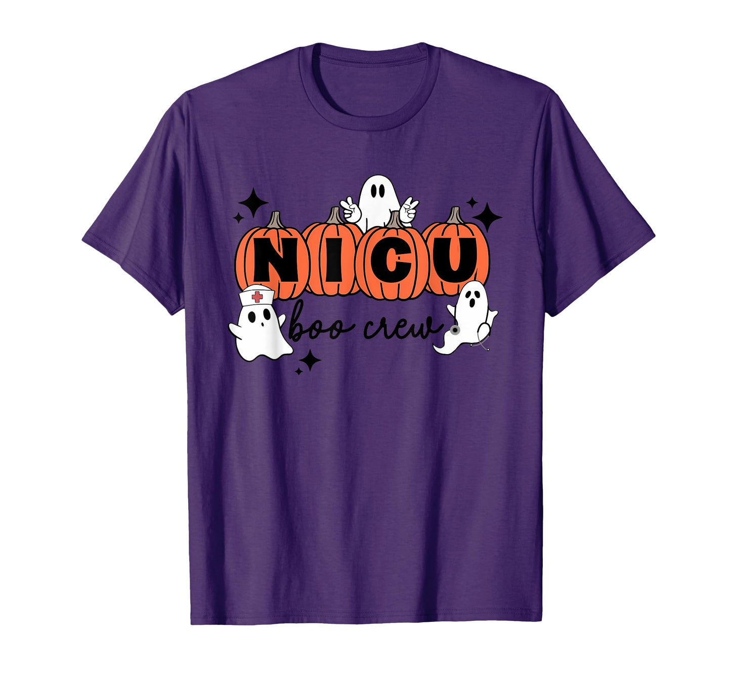 Funny NICU nurse shirt Halloween NICU boo crew NICU nurse T-Shirt