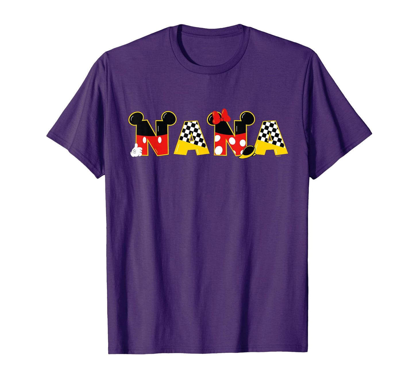 Disney Mickey Minnie Nana Grandma Gift Family Trip Vacation T-Shirt