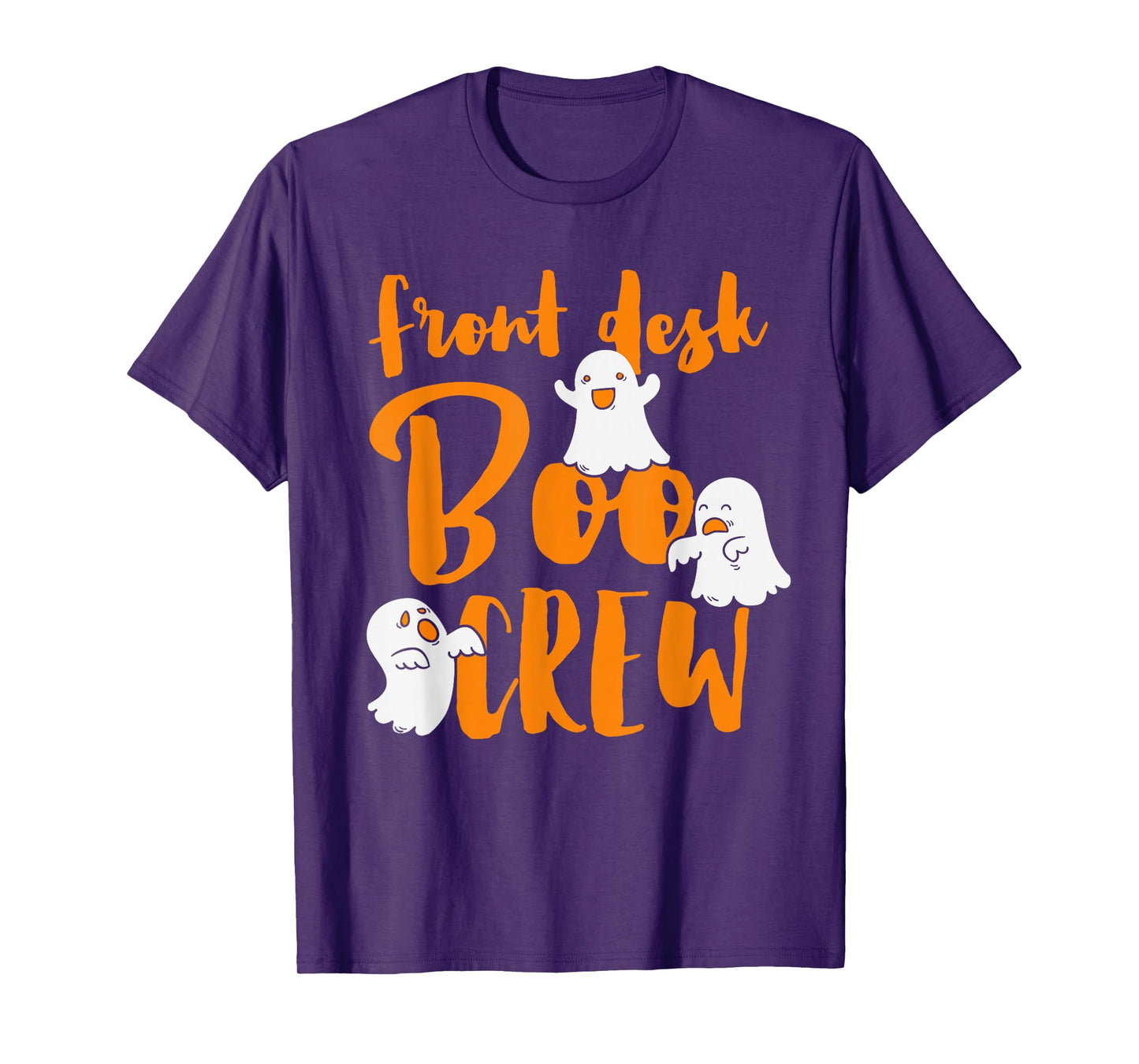 Front Desk Boo Crew Halloween Costume Match Receptionist T-Shirt