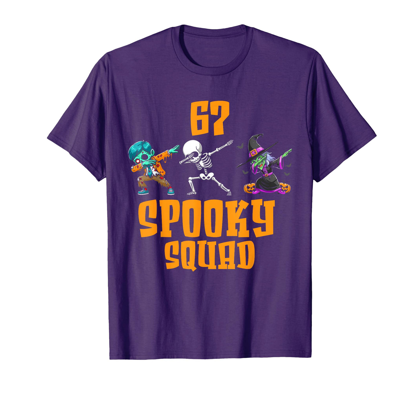 6 7 Halloween 67 Meme six Seven 6 7 Spooky Squad Halloween T-Shirt