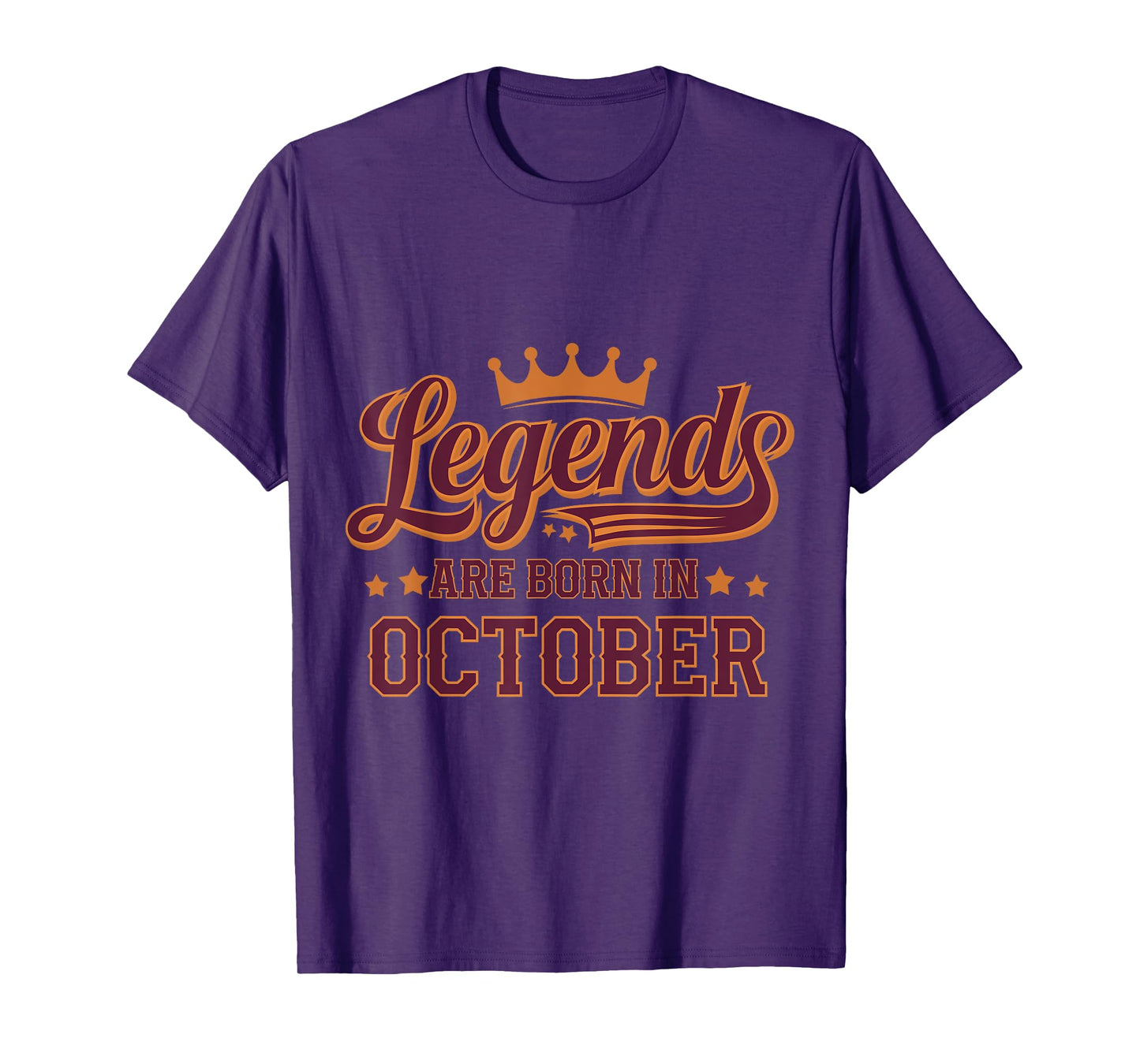 Legends Are Born October Birthday Design T-Shirt