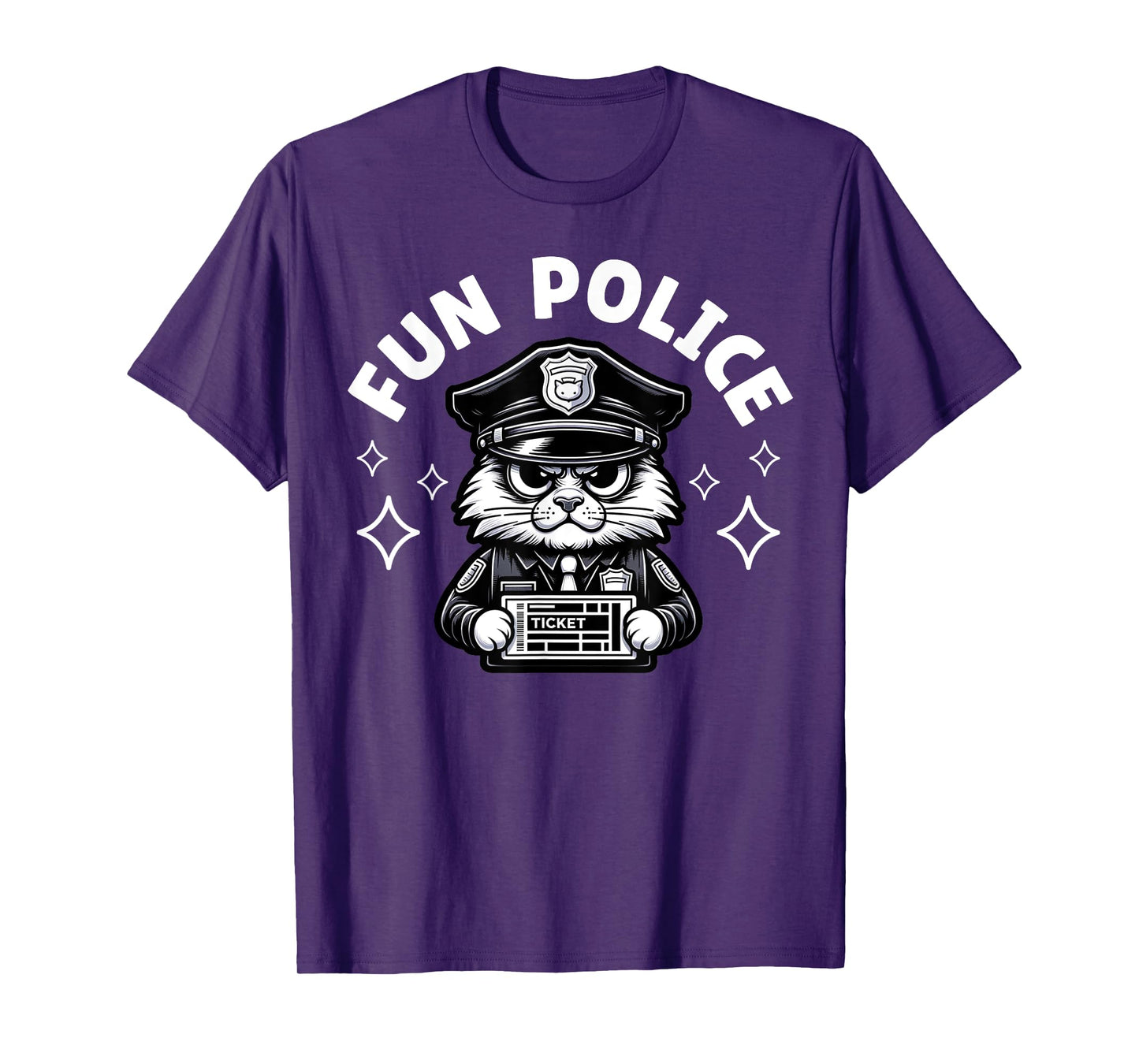 Fun Police Design Funny Gift For Law Enforcement Officer Cop T-Shirt