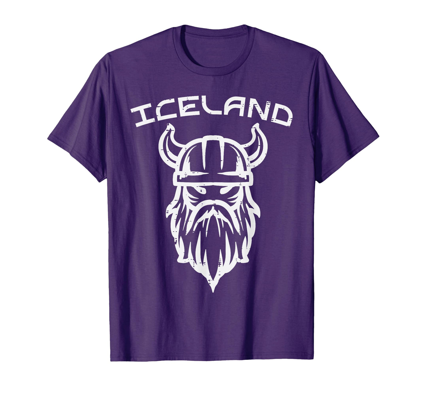 Viking Head Iceland Norse Mythology Icelandic Men Kids Women T-Shirt