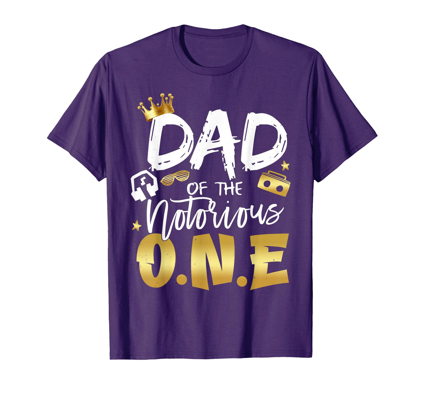 Dad Of The Notorious One Old School 1st Hip Hop Birthday T-Shirt