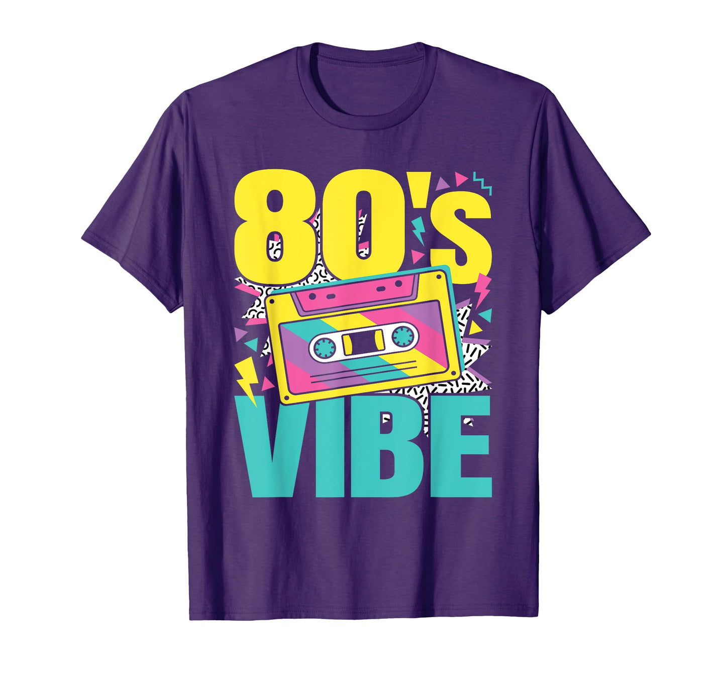 Funny 80's Vibe 80s Outfit Retro Party Men Women Kids T-Shirt