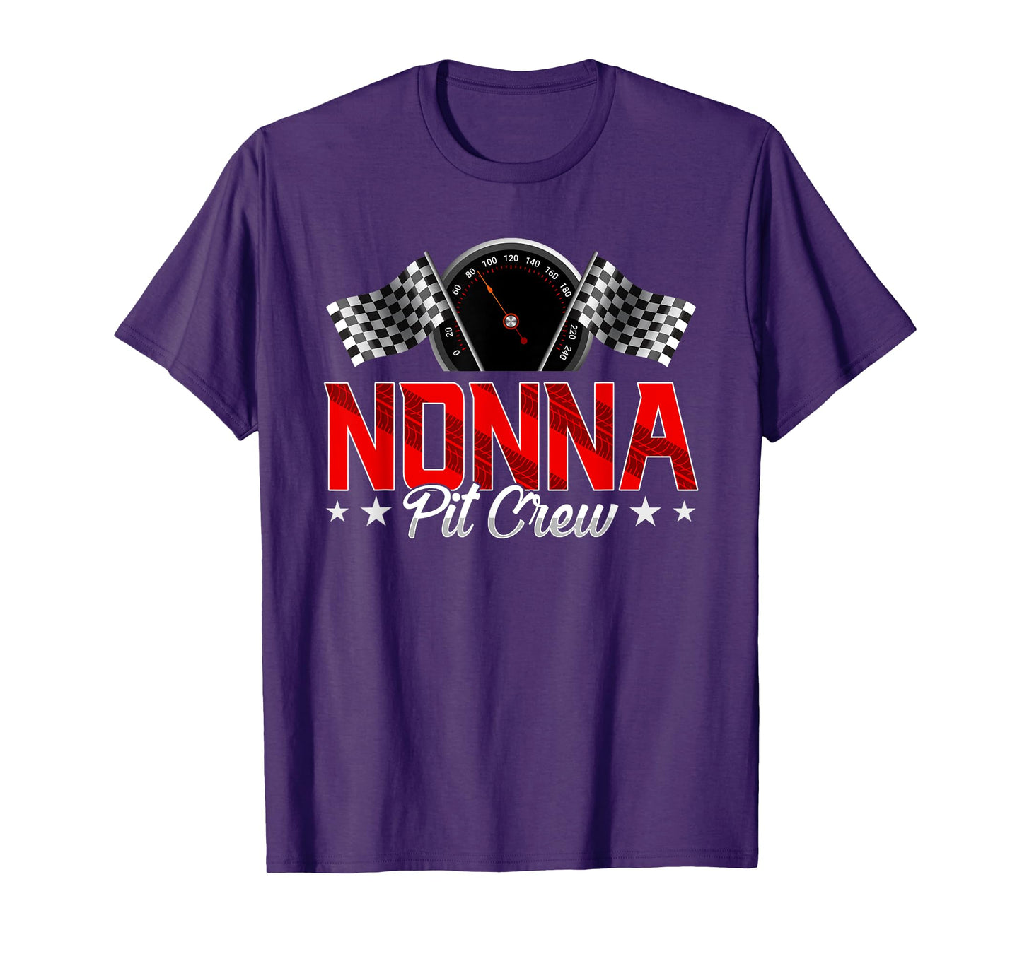 Race Car Birthday Party Racing Family Nonna Pit Crew T-Shirt