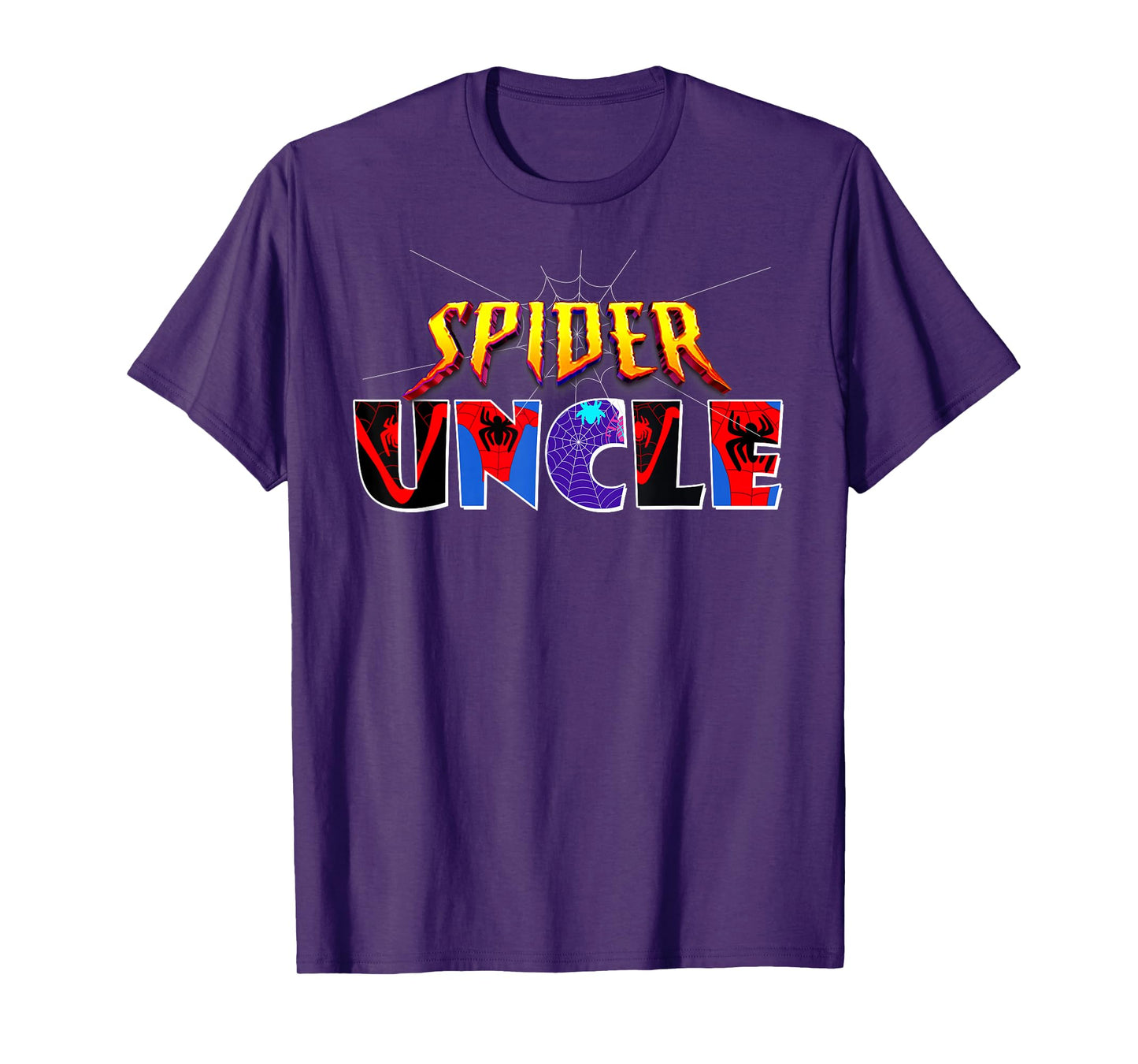 Spider Uncle Shirt Family Birthday Spider Halloween Costumes T-Shirt