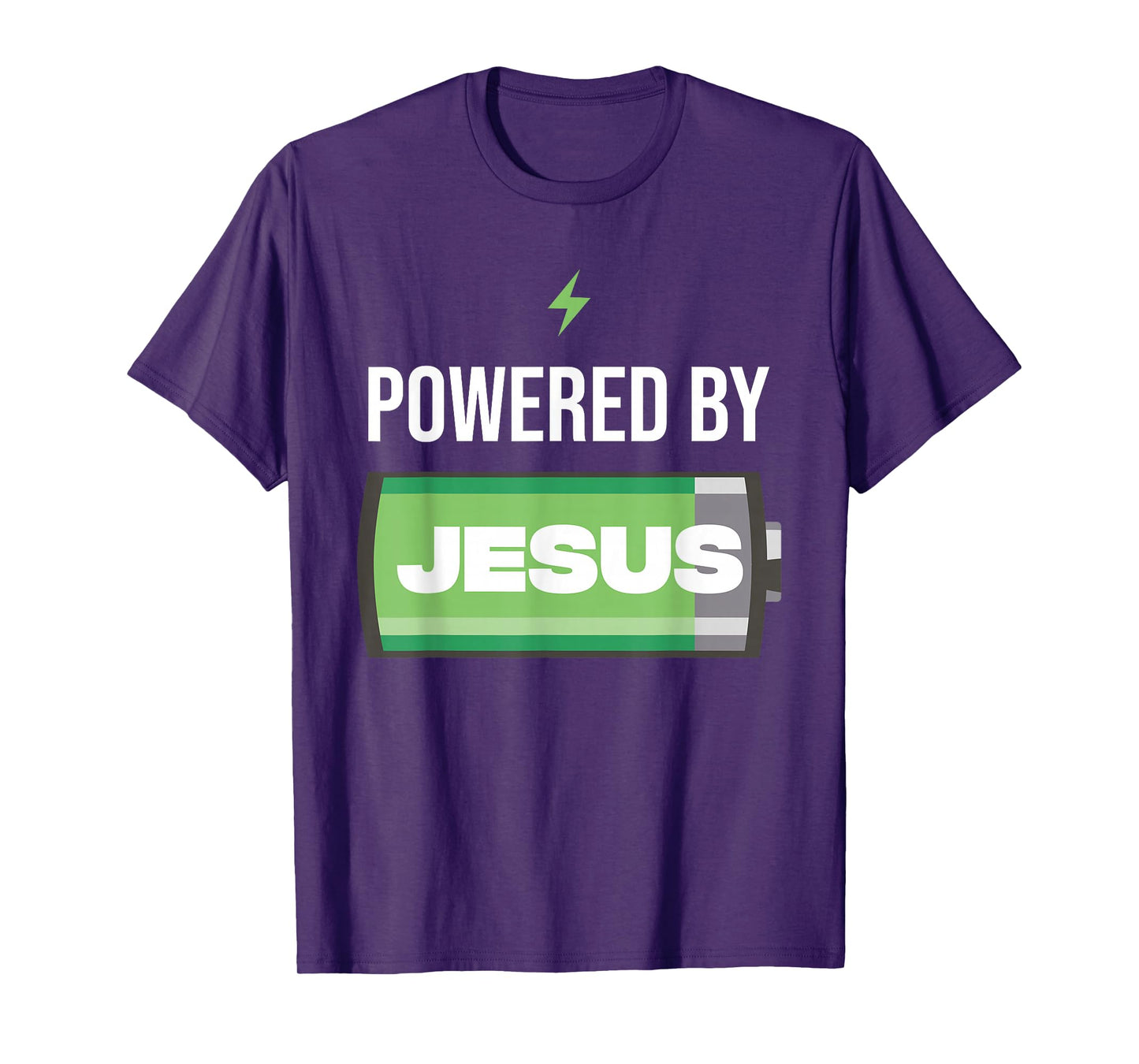 Powered by Jesus Inspirational Design T-Shirt