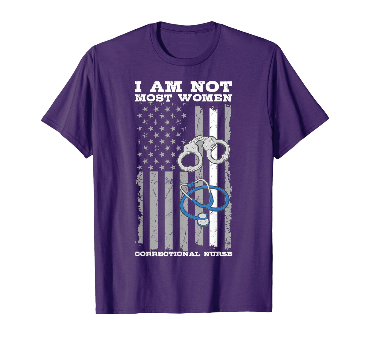 Correctional Nurse USA Flag RN Forensic Nursing 4th Of July T-Shirt