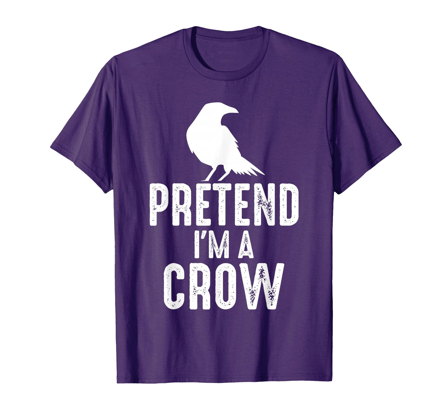 Crow Lover Gift Co. Pretend I'm a Crow Funny Lazy Halloween Easy Costume T-Shirt