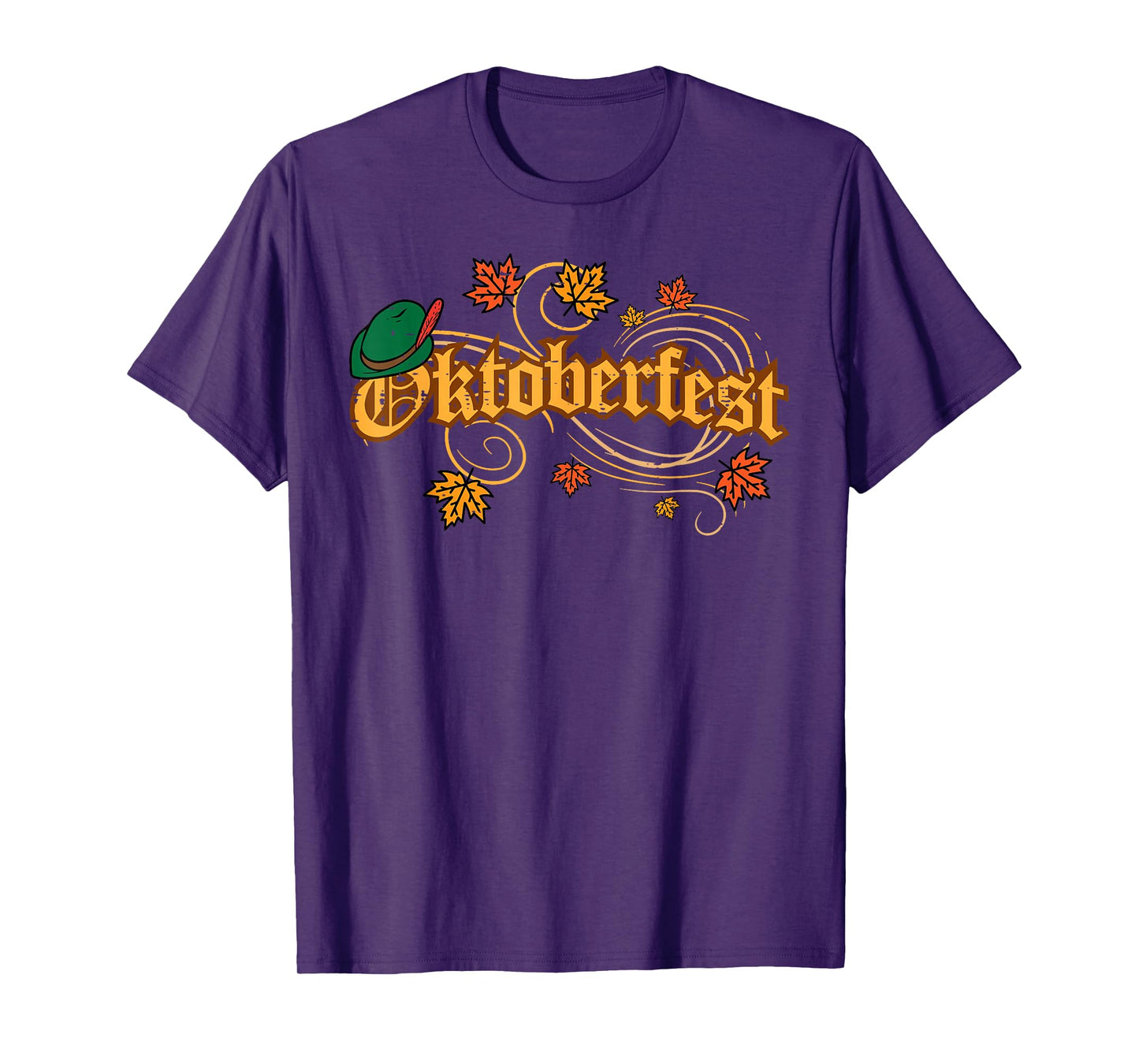 Oktoberfest Fall Autumn Leaves German Costume Women Men Kids T-Shirt