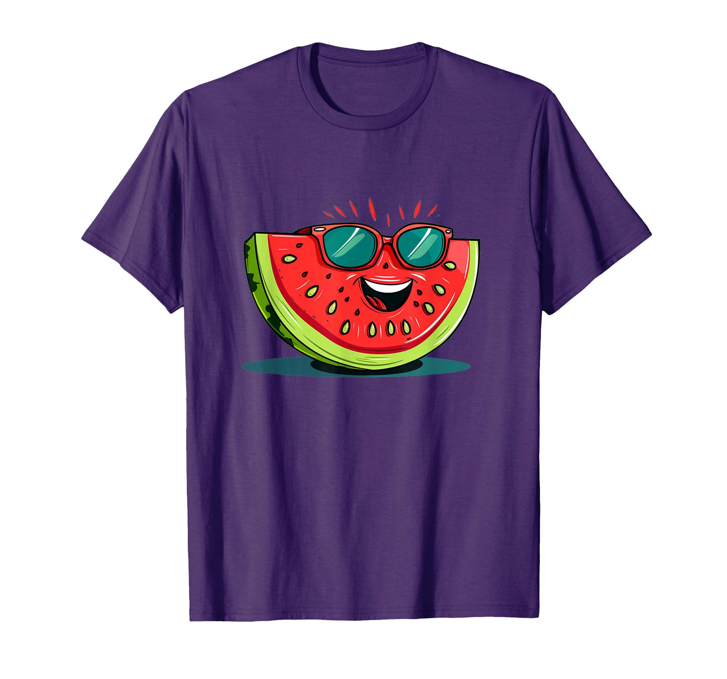 Awesome Watermelon Face with Sunglasses for Summer Fruits T-Shirt for Men Women Girls Kids