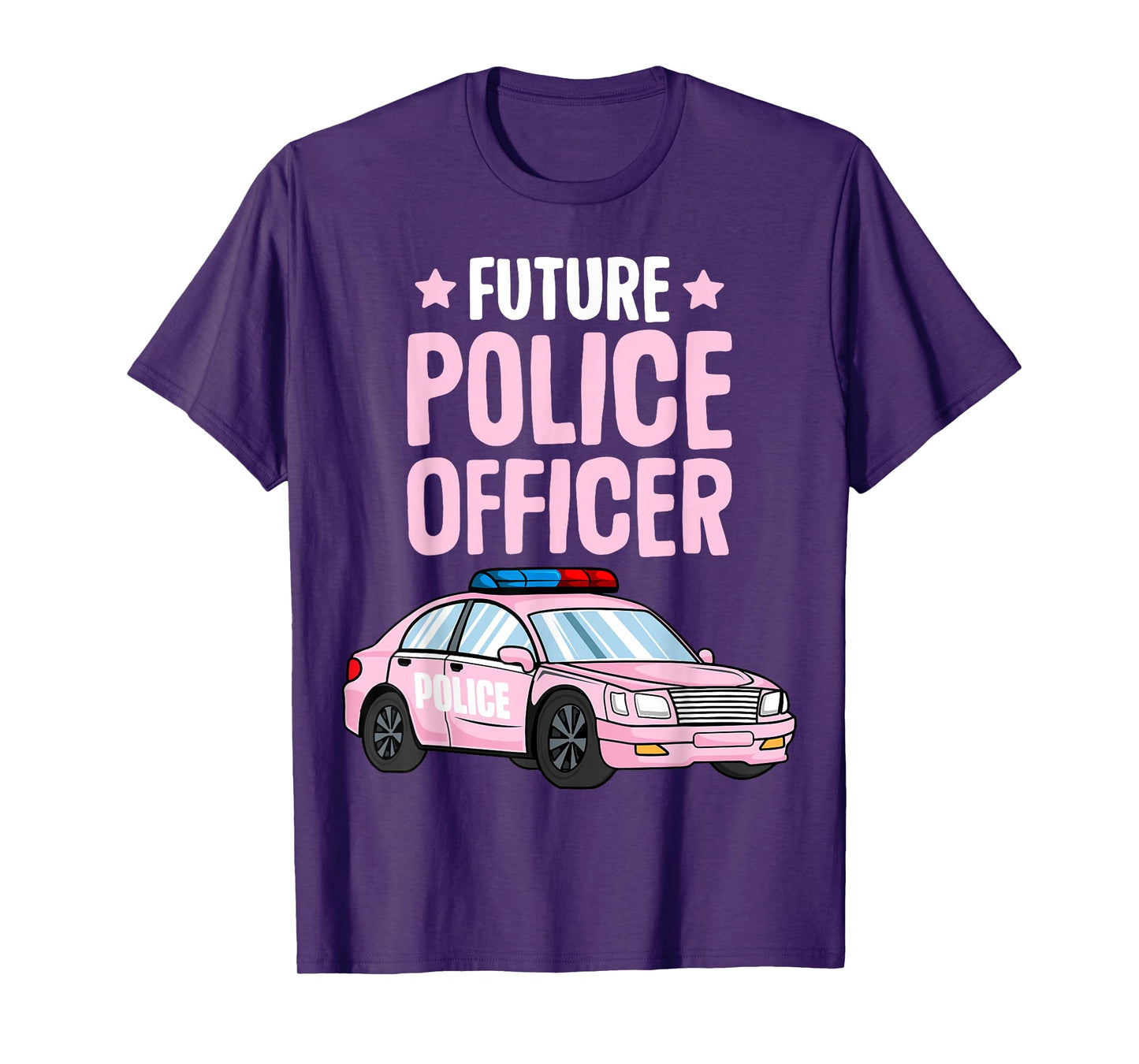 Future Police Officer Policewoman Cop Girls Kids Toddler T-Shirt