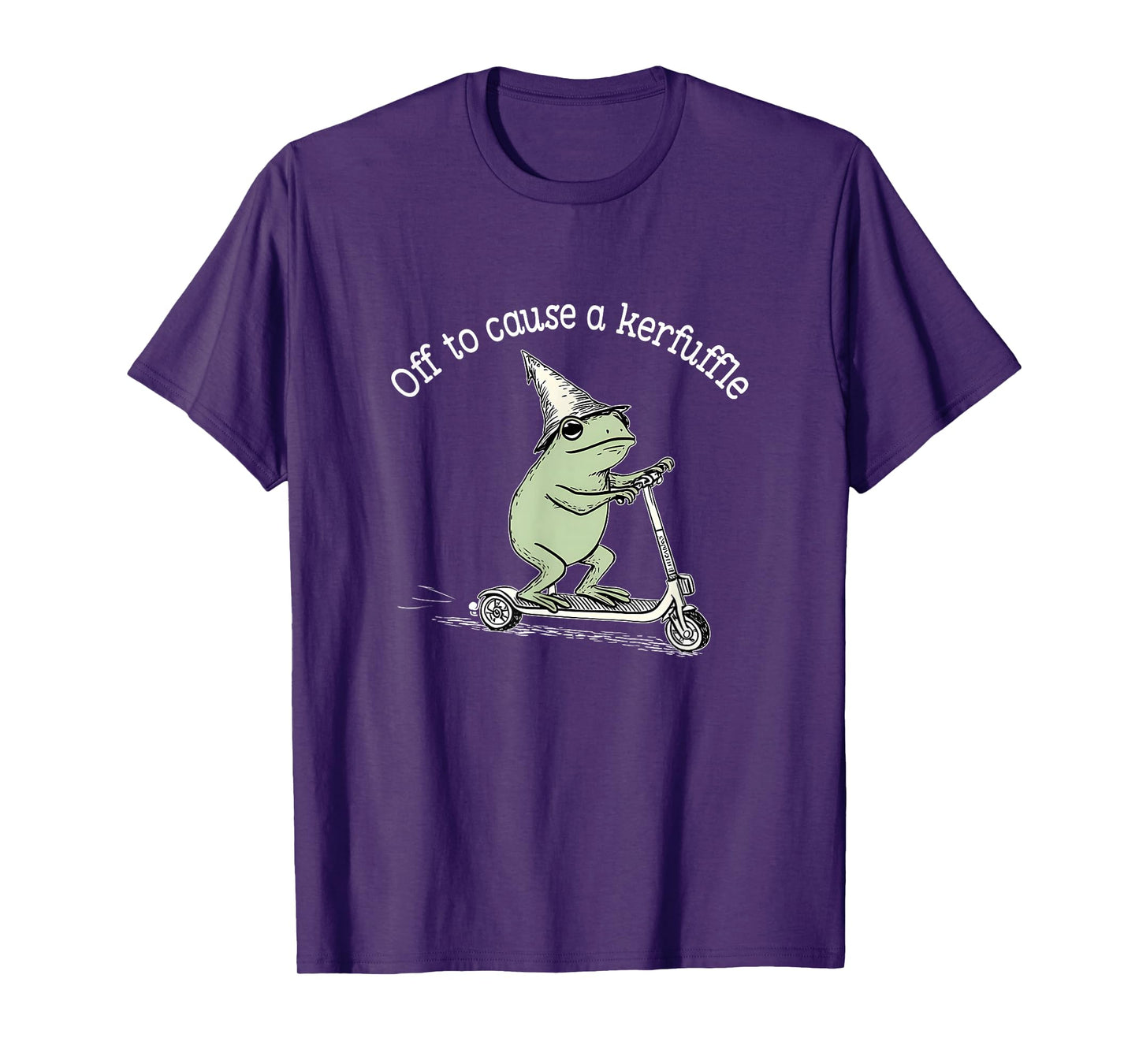 Whimsical Frog Wizard Off to Cause A Kerfuffle Meme Frog T-Shirt