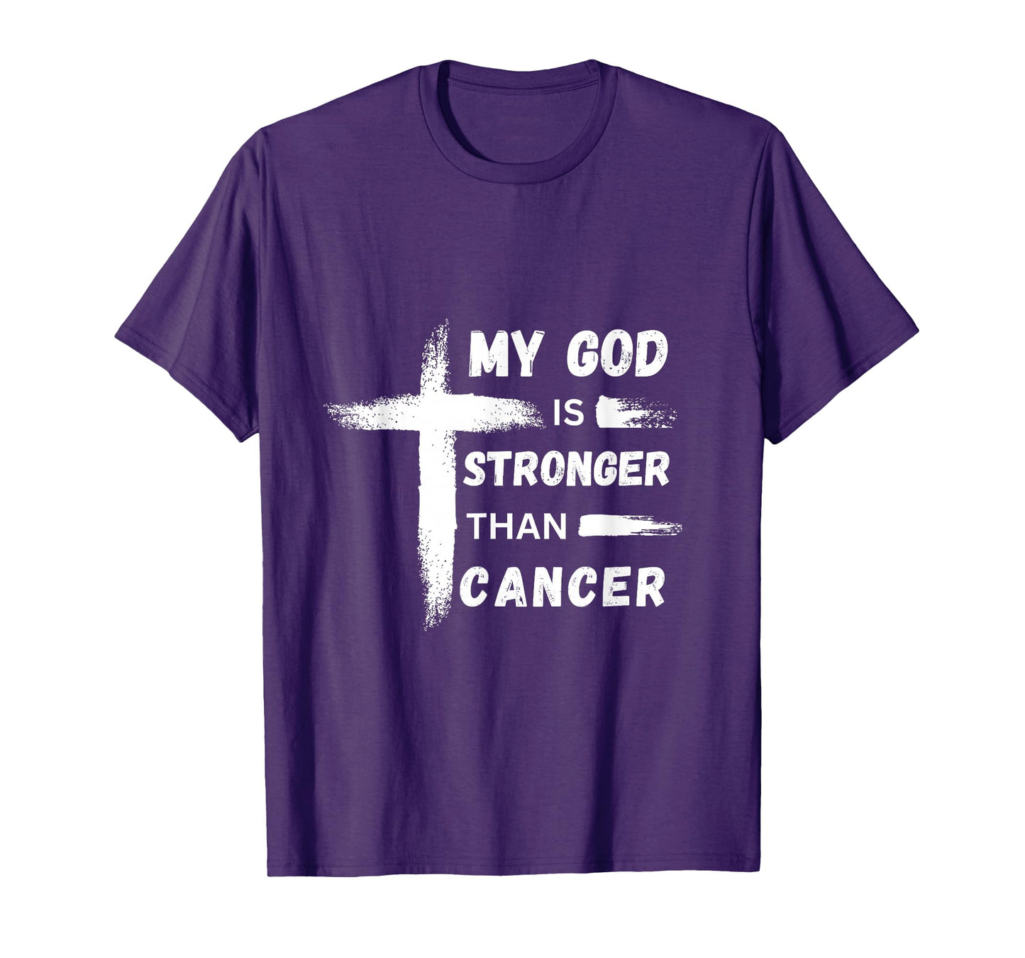 My God is Stronger than Cancer. Cancer Awareness. Christian T-Shirt