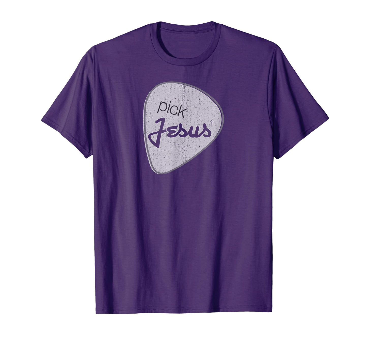 Pick Jesus Shirt Vintage Christian Guitar Pick Tee