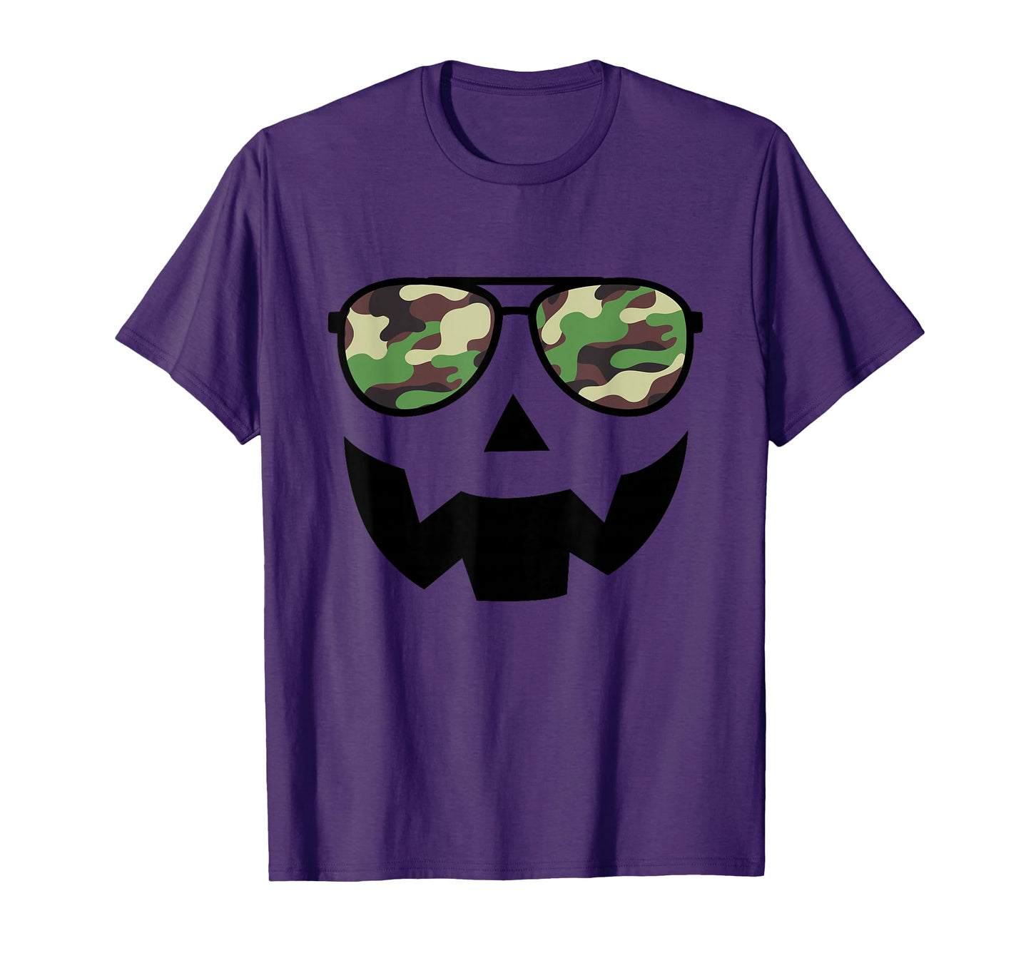 Camo Halloween Pumpkin Sunglasses Funny Boys Camo Halloween T-Shirt
