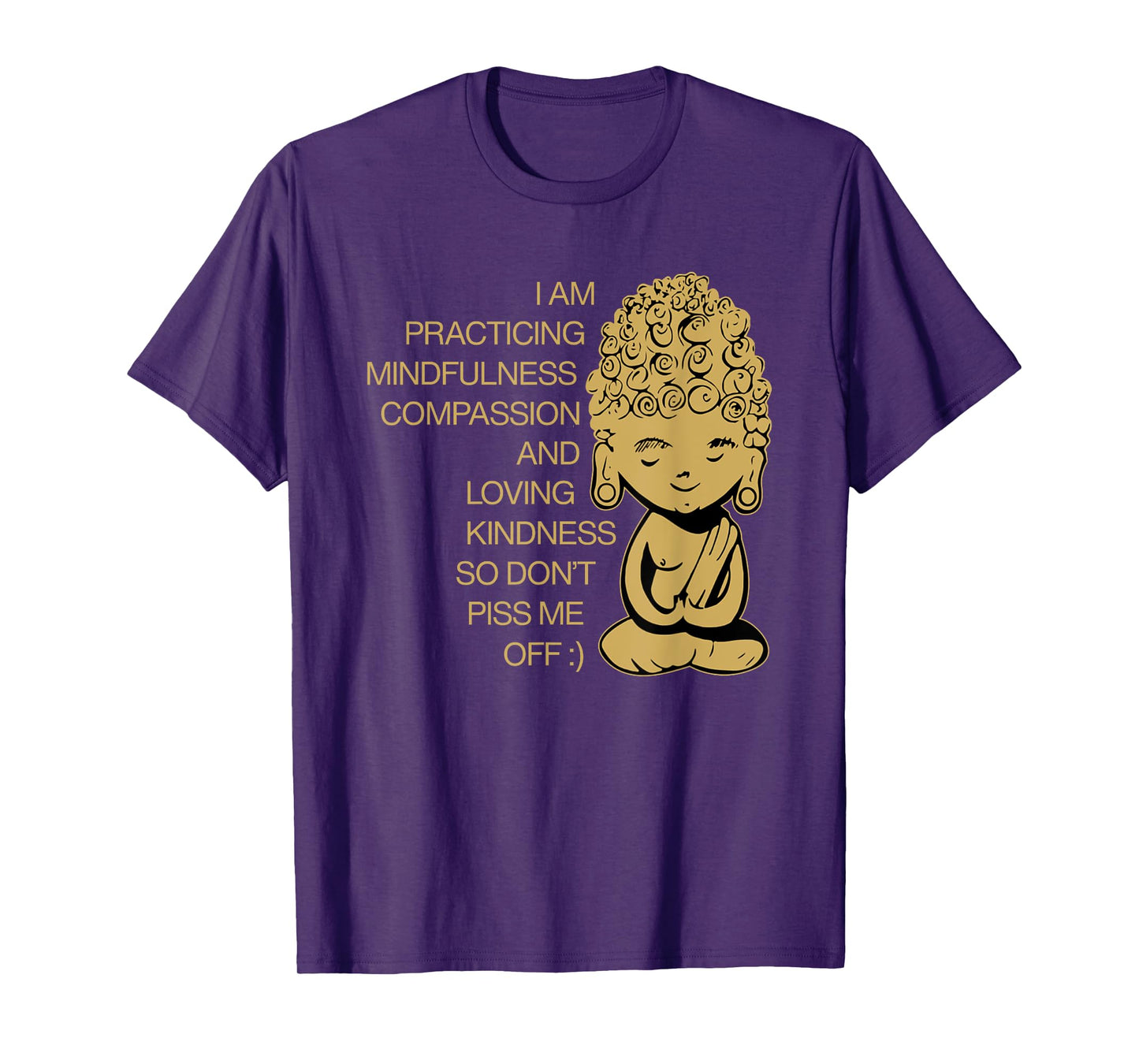 I Am Practicing Mindfulness Compassion Don't Piss Me Off T-Shirt