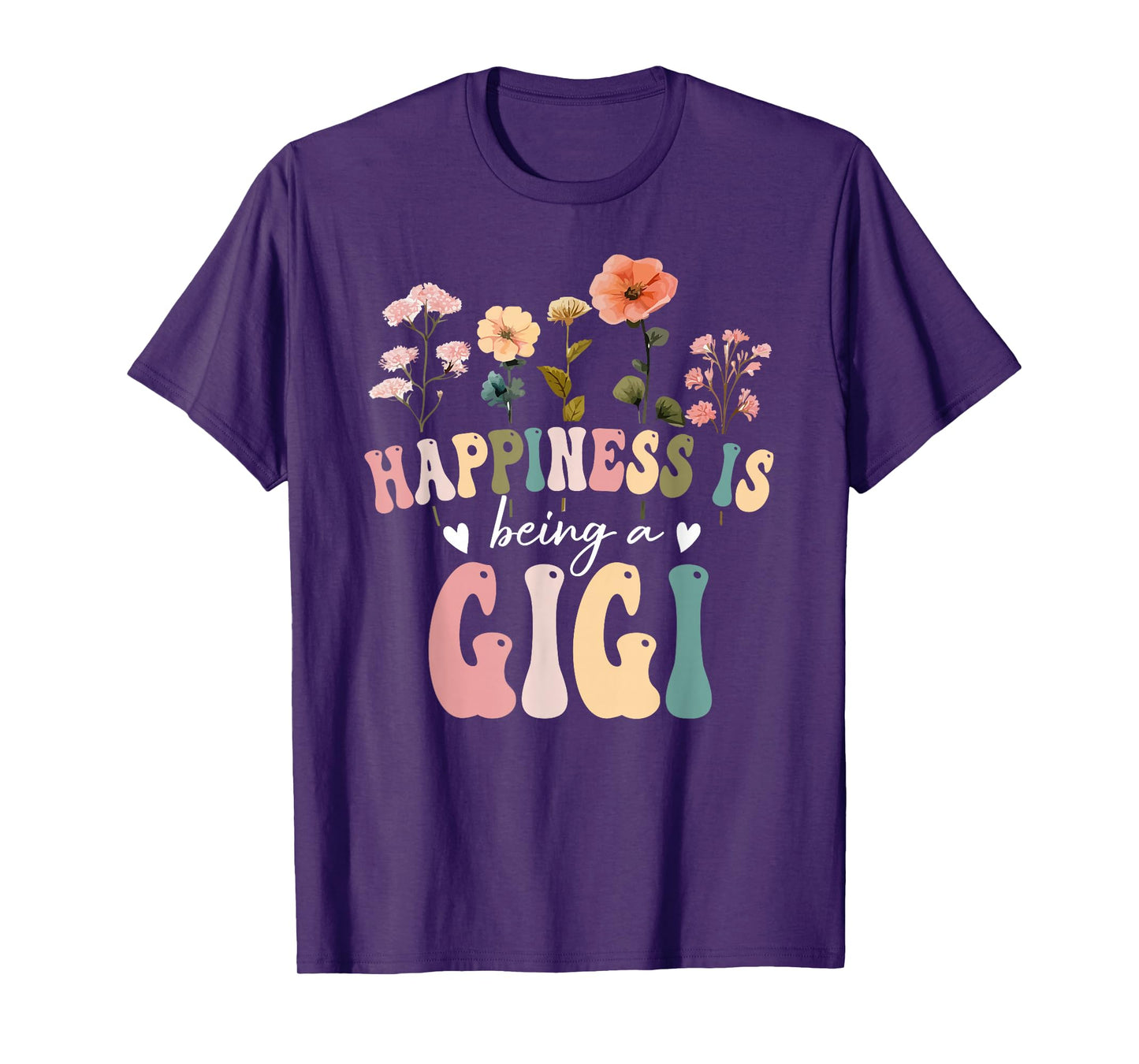 Happiness is Being a Gigi Floral Design Gigi Mother's Day T-Shirt