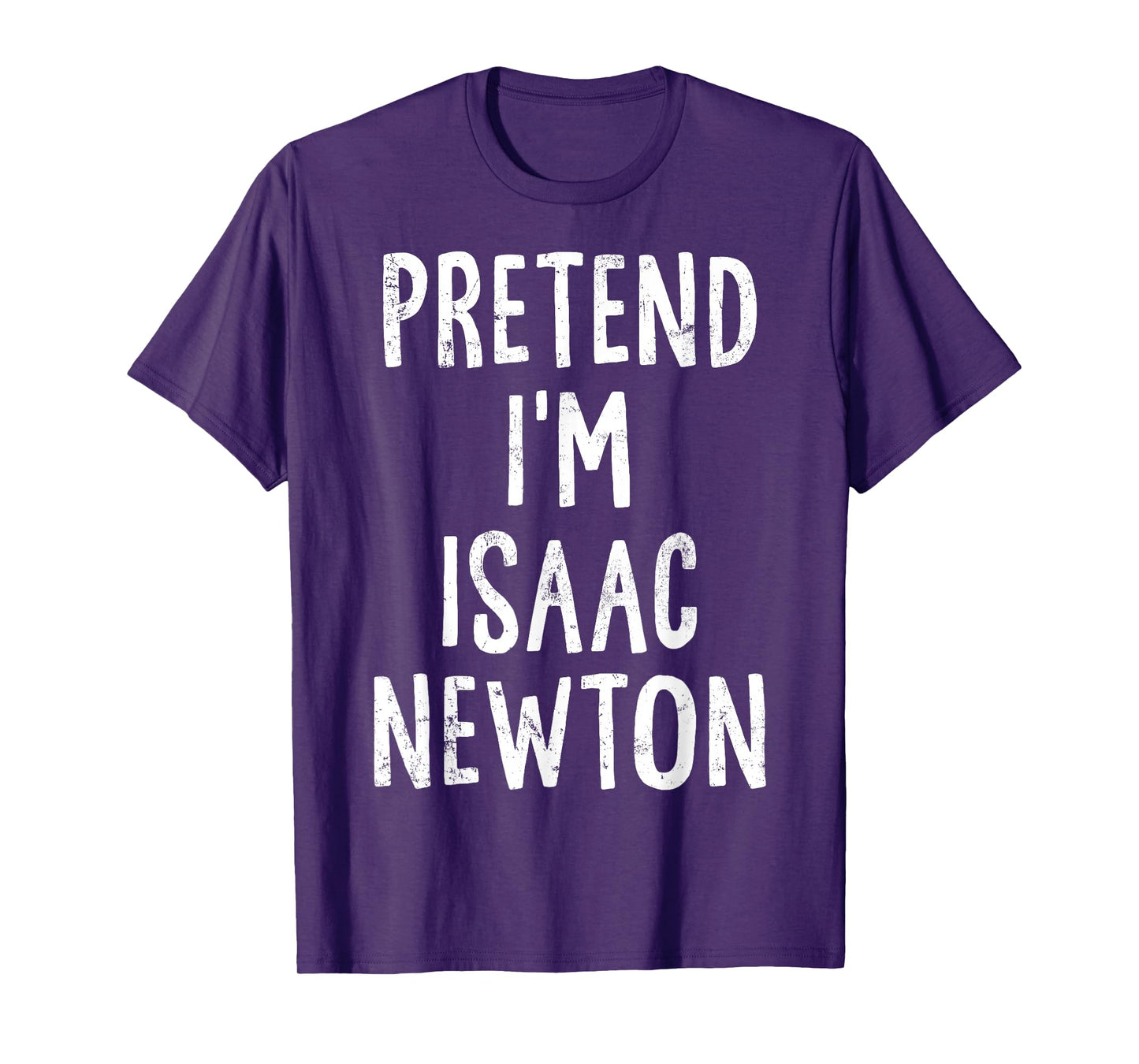 Pretend I'm Isaac Newton Lazy Easy Halloween Costume T-Shirt