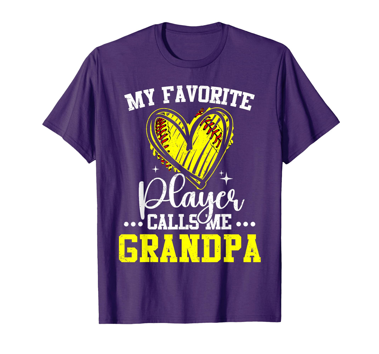 My Favorite Softball Player Calls Me Grandpa T-Shirt