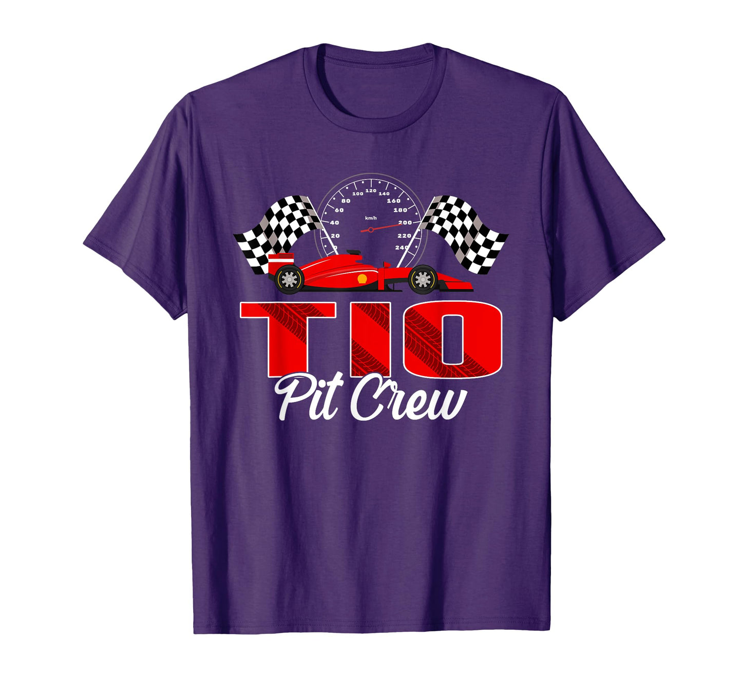 Race Car Birthday Party Racing Family Tio Pit Crew T-Shirt