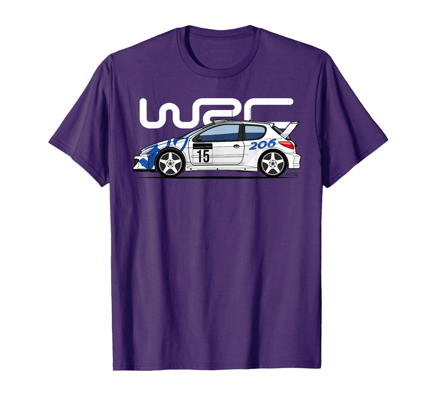 206 WRC World Rally Sports Car T-Shirt