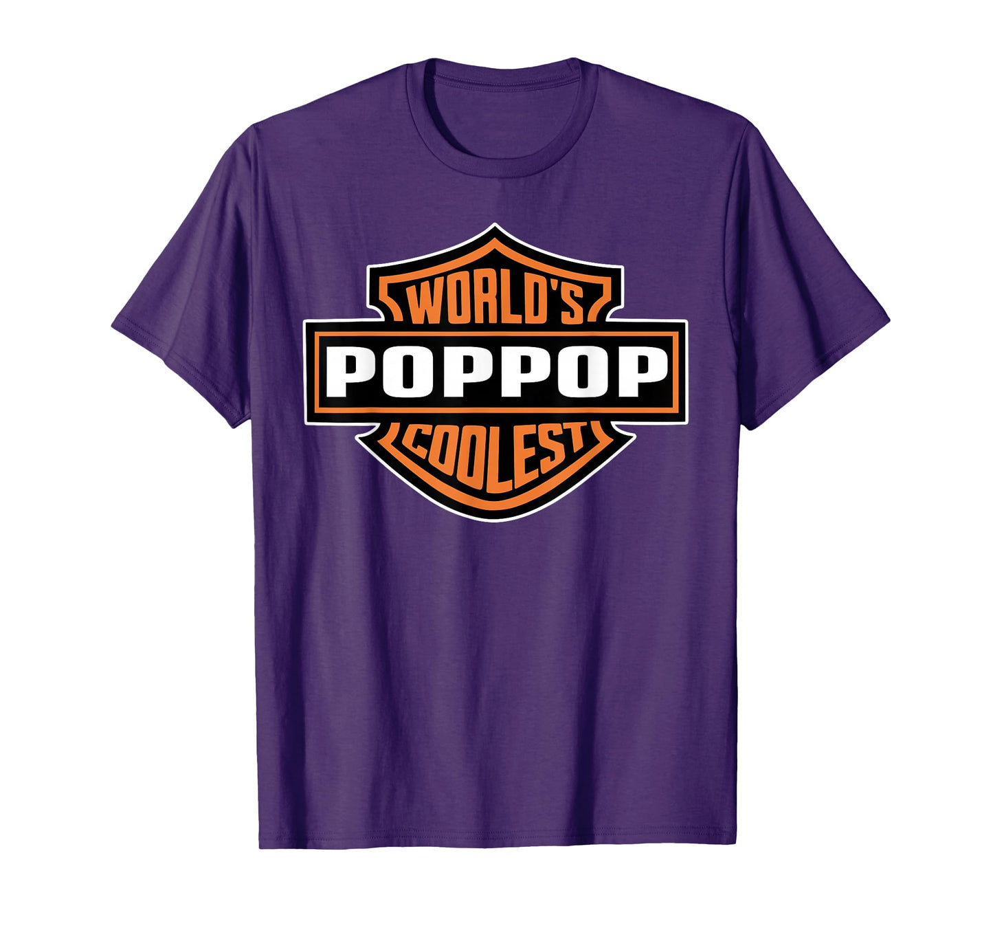 Mens World's Coolest Poppop Best Dad In The World Father's Day T-Shirt