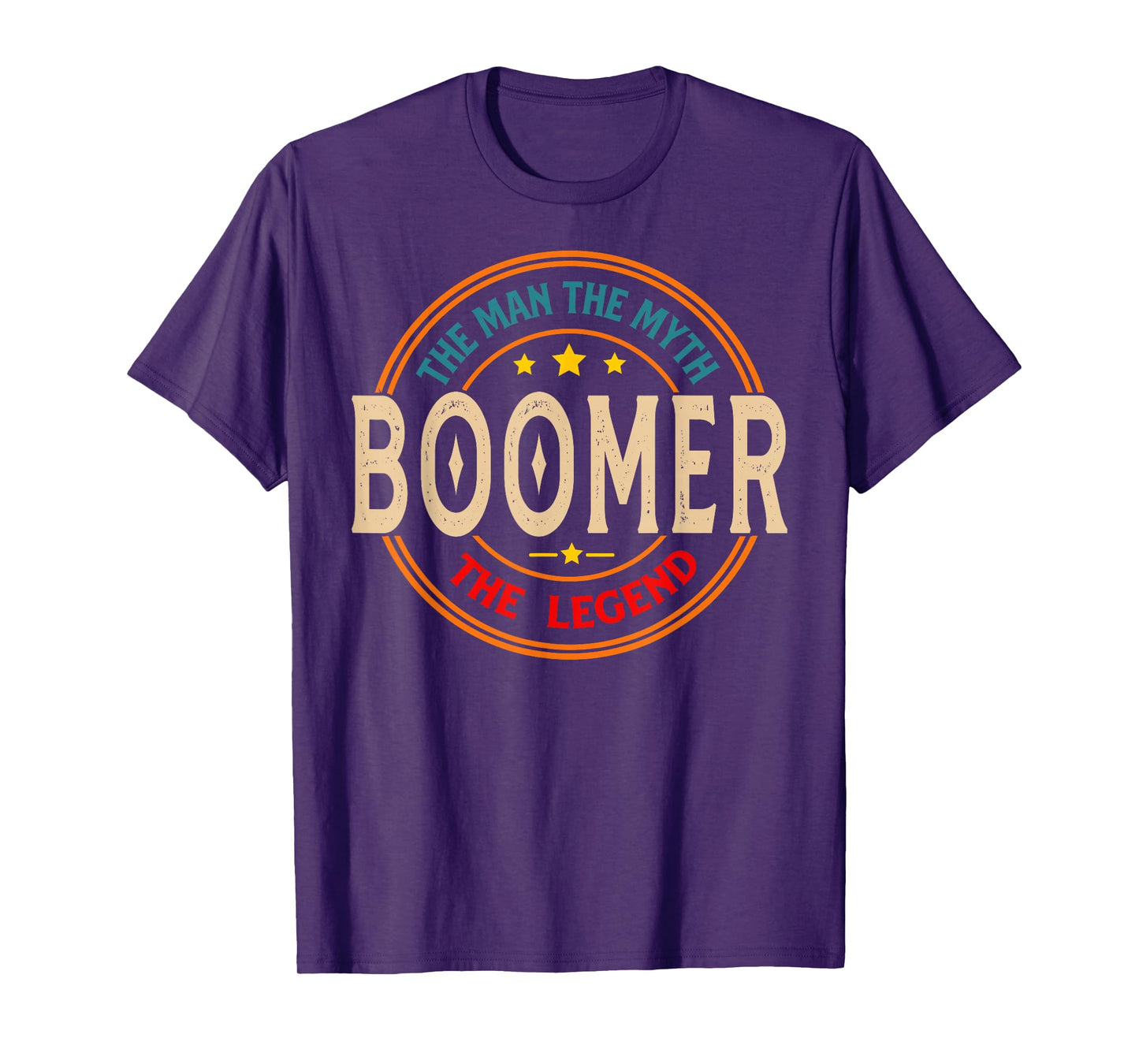 BOOMER The Legend The Man, Funny BOOMER Fathers Day T-Shirt