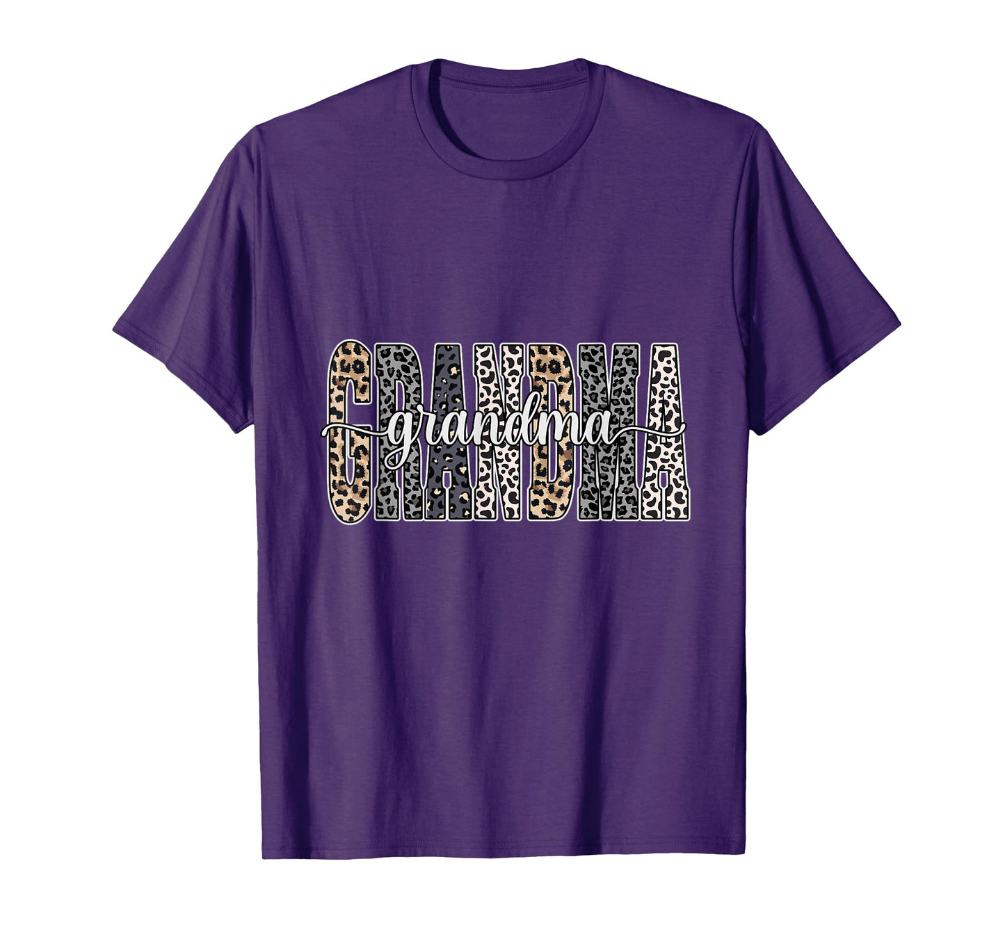 Grandma Graphic Tee - Leopard Print Style for Grandma T-Shirt