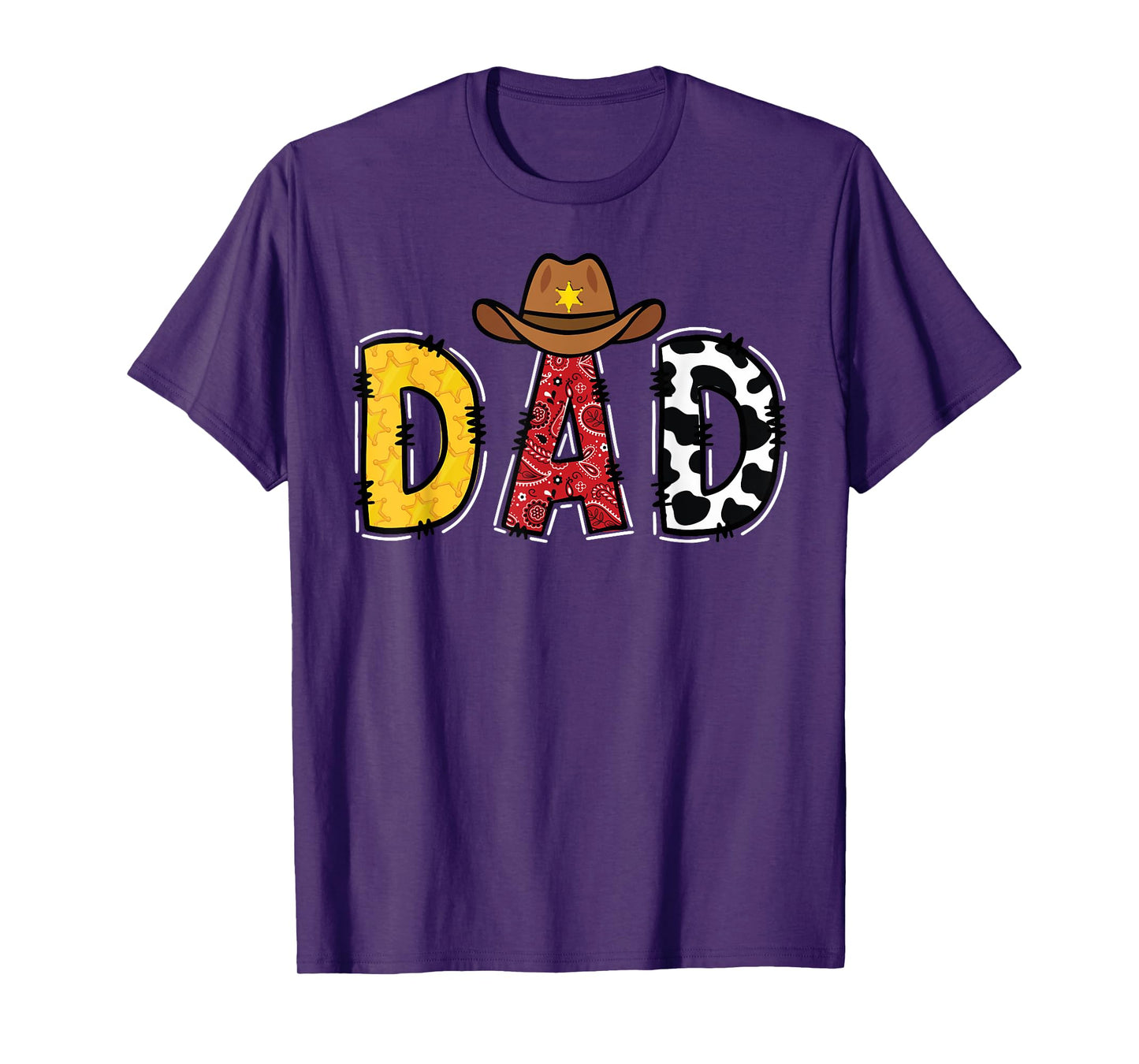 Cowboy Dad Western Rodeo Theme Kids Birthday Party T-Shirt