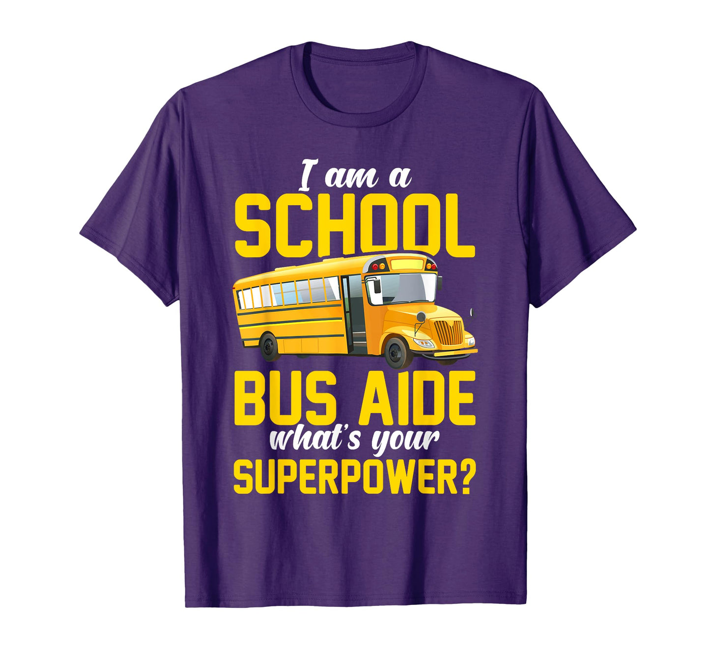 School Bus Aide Funny Back To School Transport Bus Aide T-Shirt
